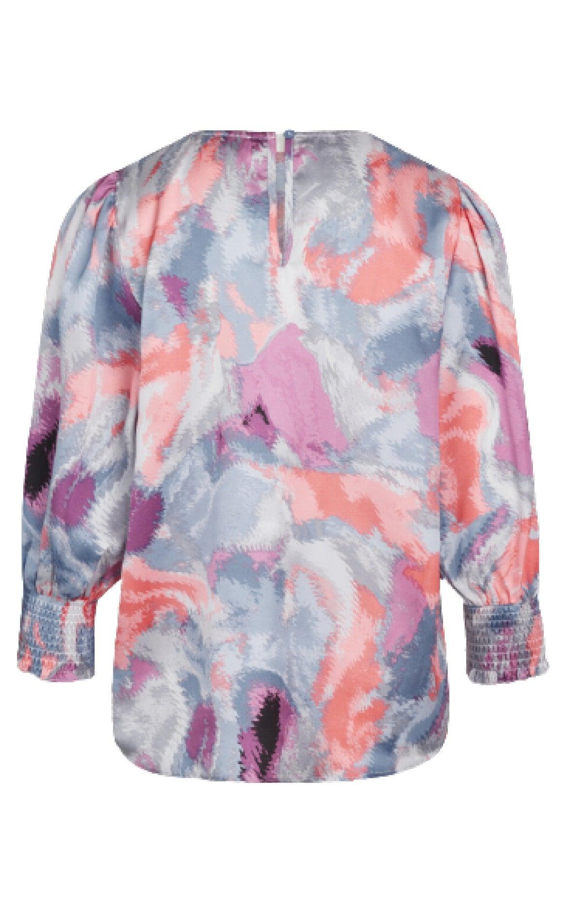 Love & Divine Skjorte - Love915-1 - Multi Blue/pink