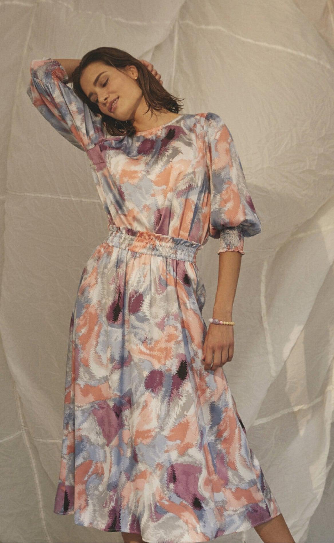 Love & Divine Skjorte - Love915-1 - Multi Blue/pink