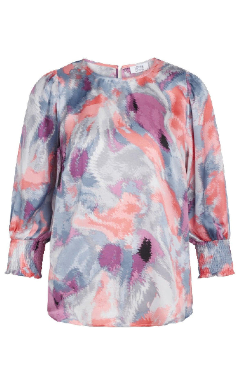 Love & Divine Skjorte - Love915-1 - Multi Blue/pink