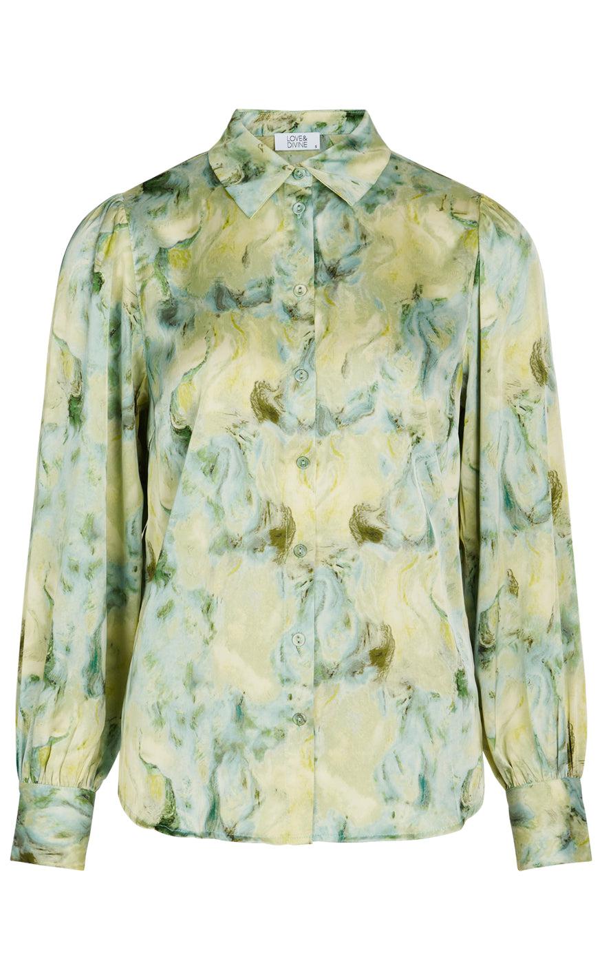Love & Divine Skjorte - Love919-2 - Green Combo