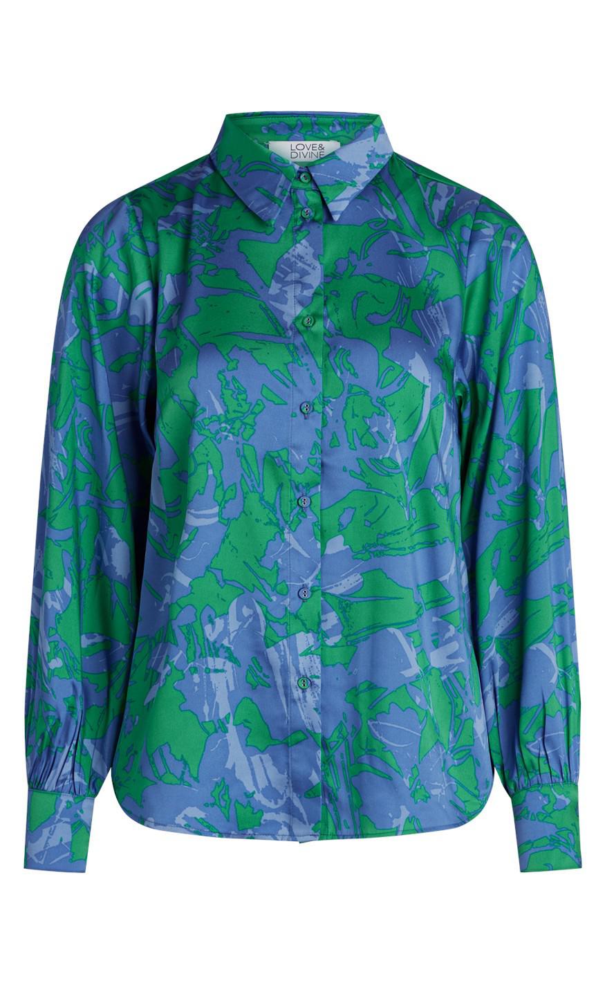 Love & Divine Skjorte - Love919 - Green/Blue