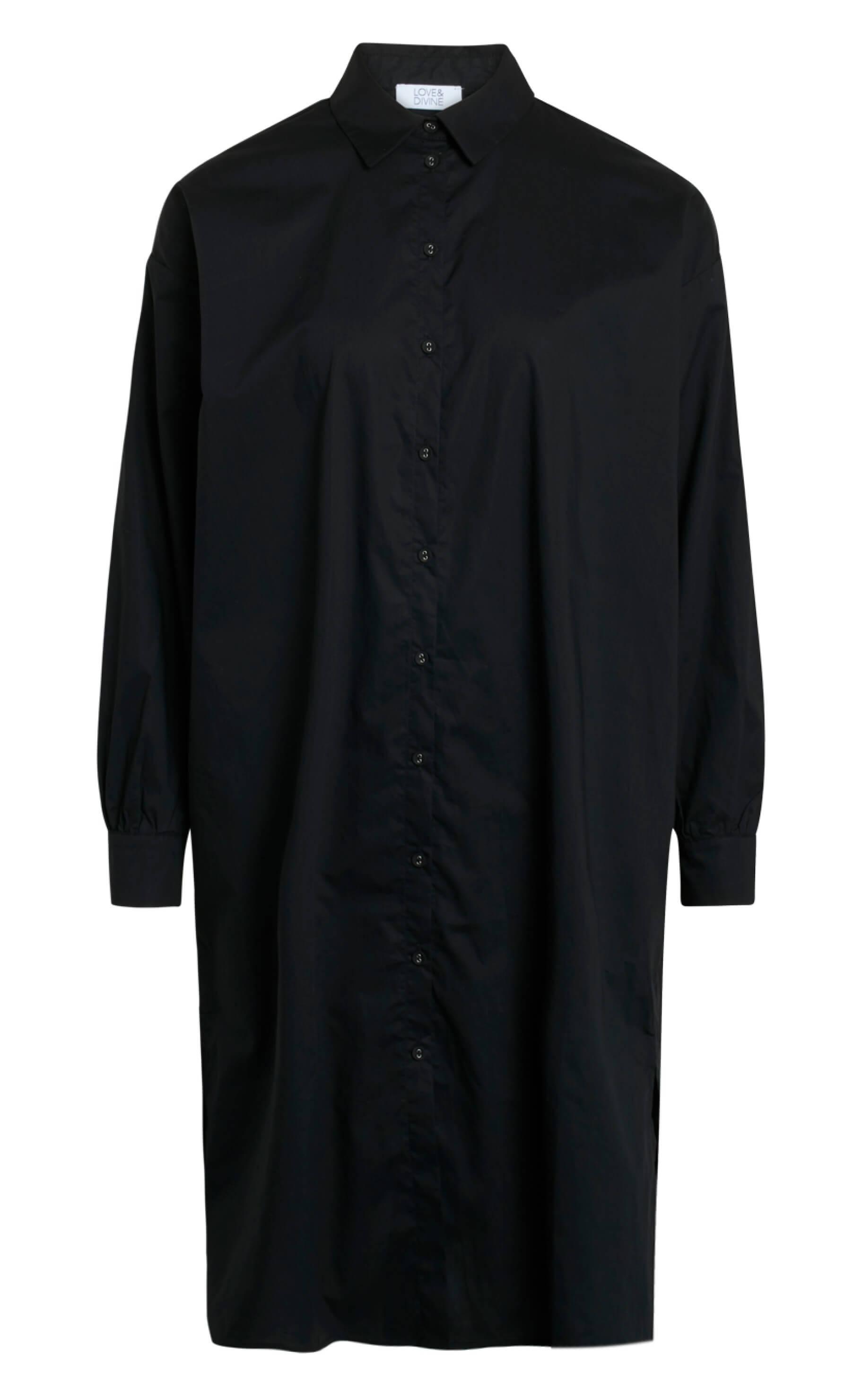 Love & Divine Skjortekjole - Love500-4 - Black