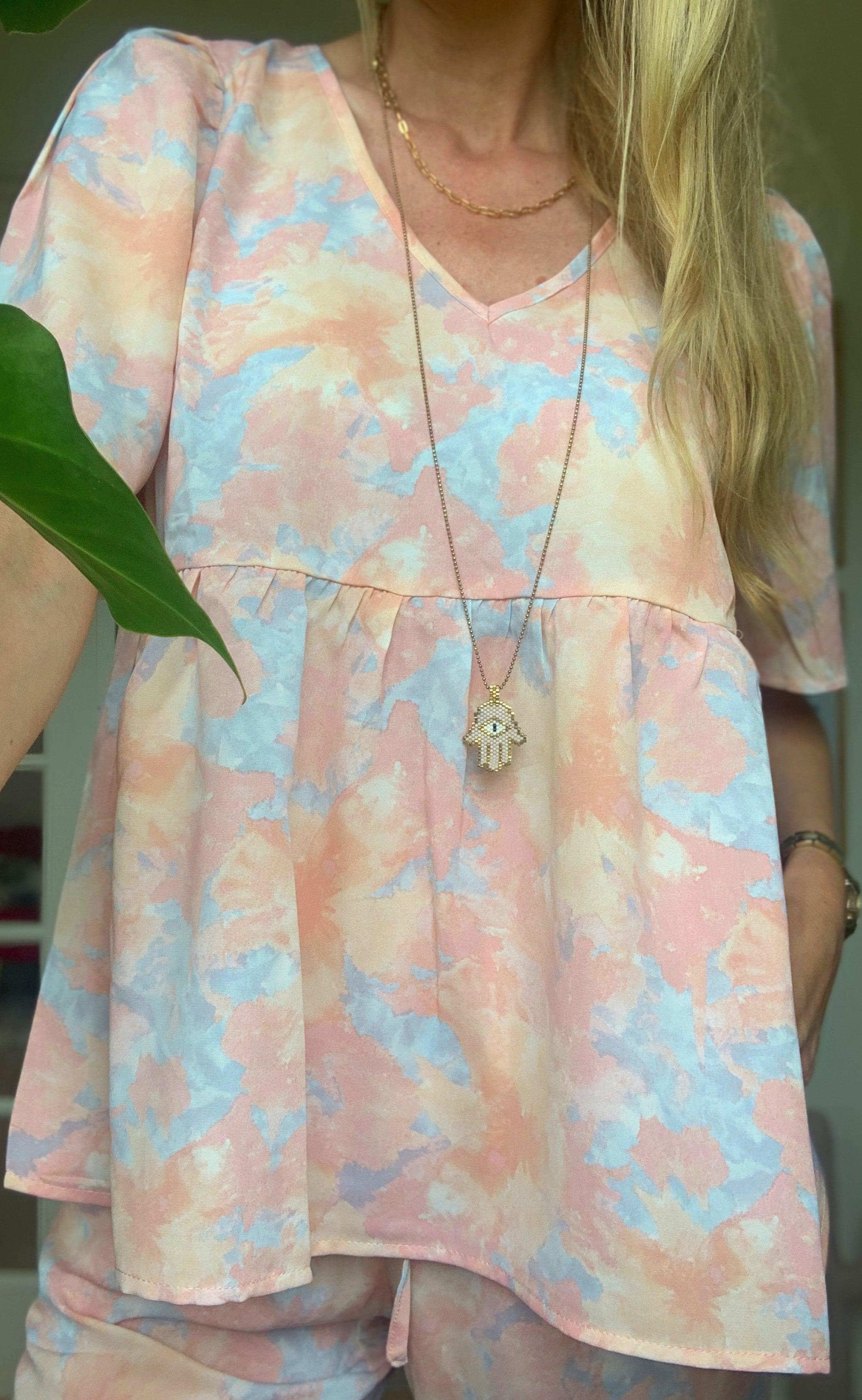 Love & Divine T-shirt - Love572-1 - Multi / Coral