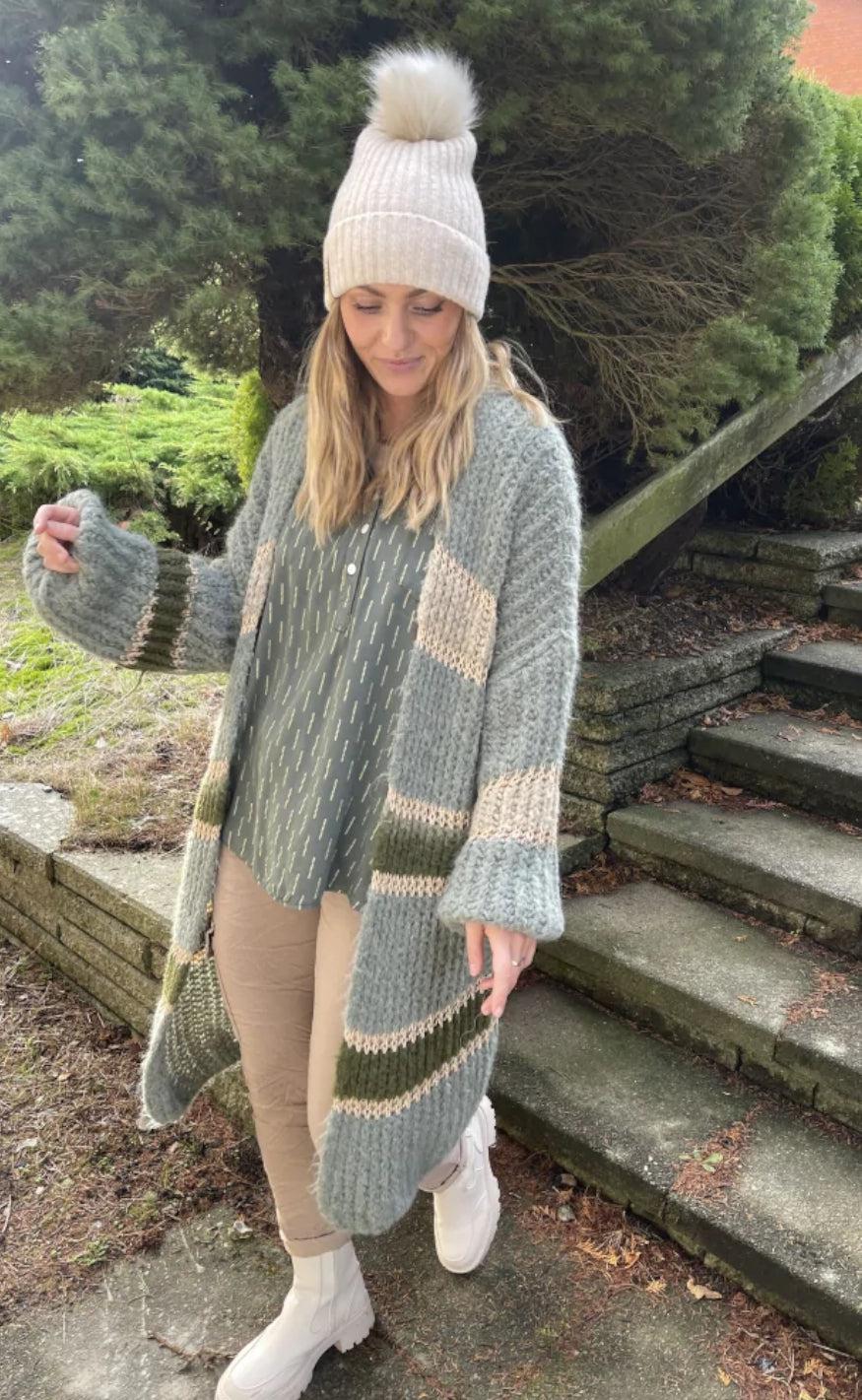Marta Du Chateau Cardigan - 312 - Light Kaki