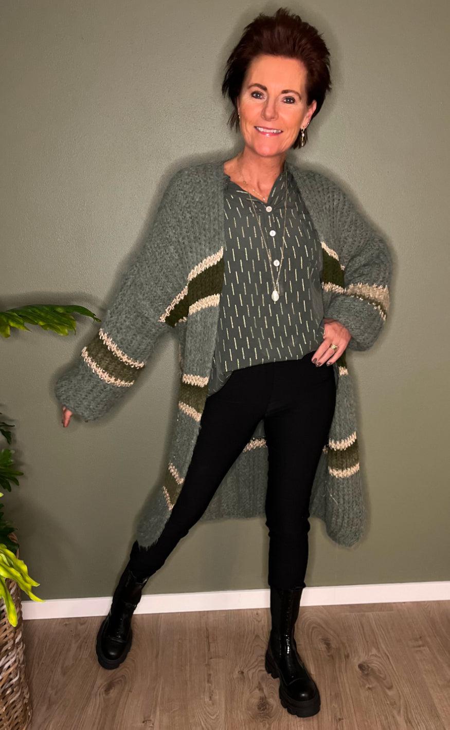 Marta Du Chateau Cardigan - 312 - Light Kaki