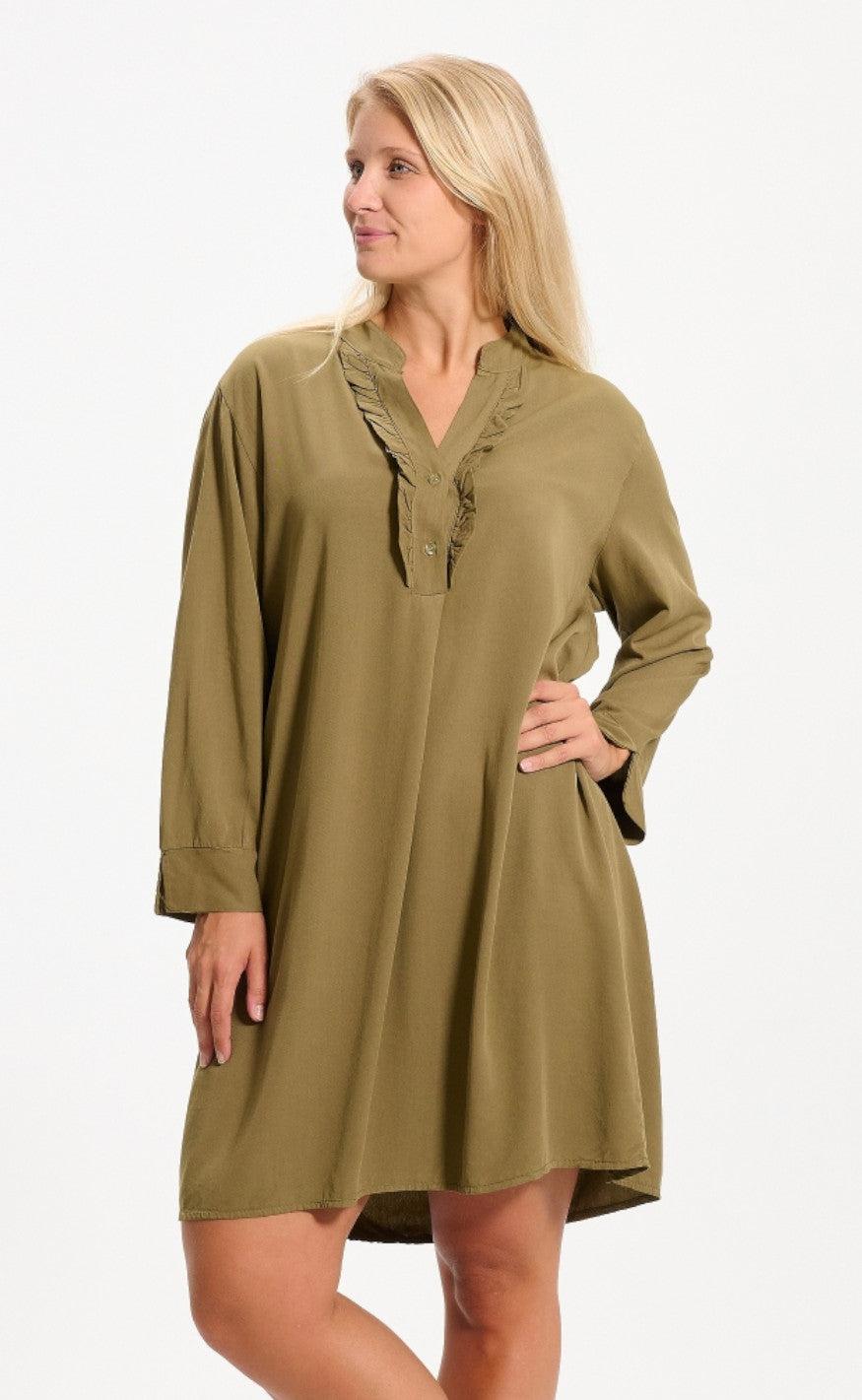 Marta Du Chateau Kjole - 2608 - Olive