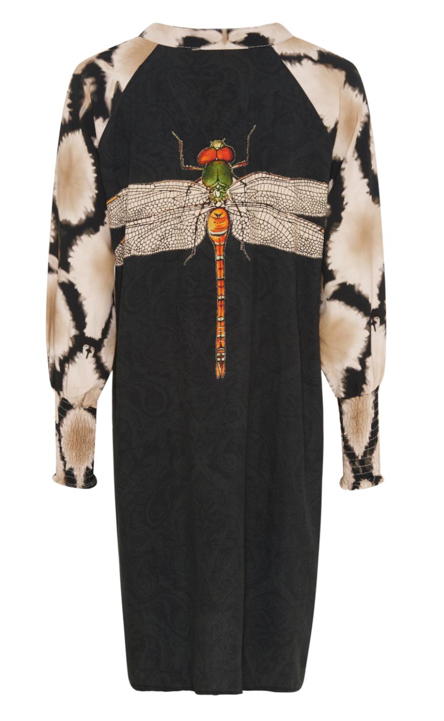 Marta Du Chateau Kjole - 5378 - Nero Dragonfly