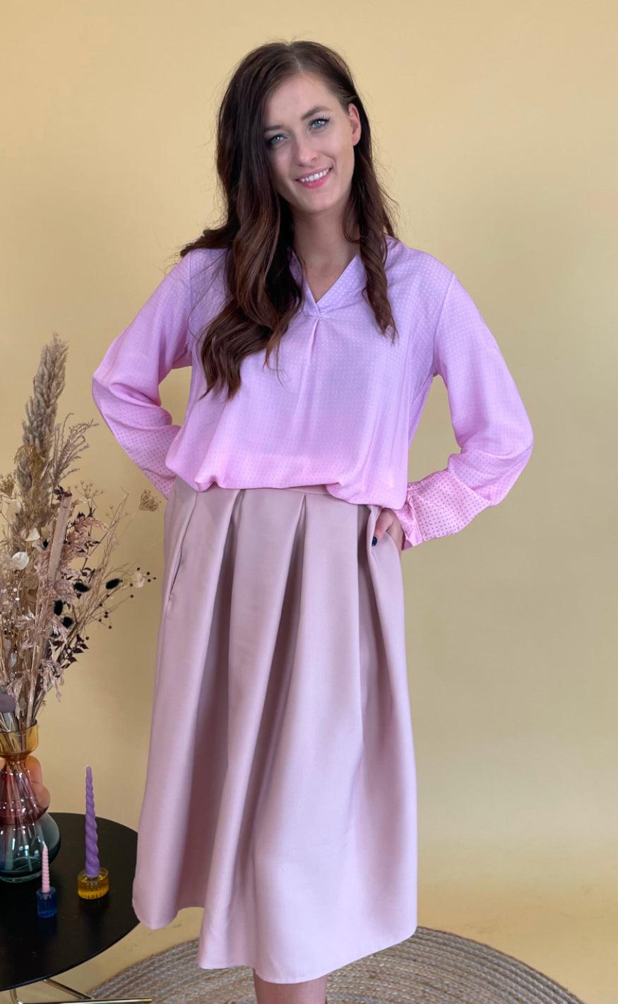 Marta Du Chateau Nederdel - 4911 - Plain Rosa Antico