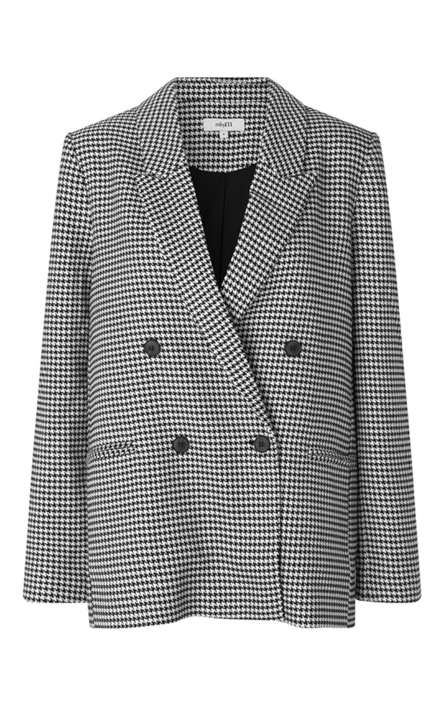 MbyM Blazer - Brennda - Black White Houndstooth