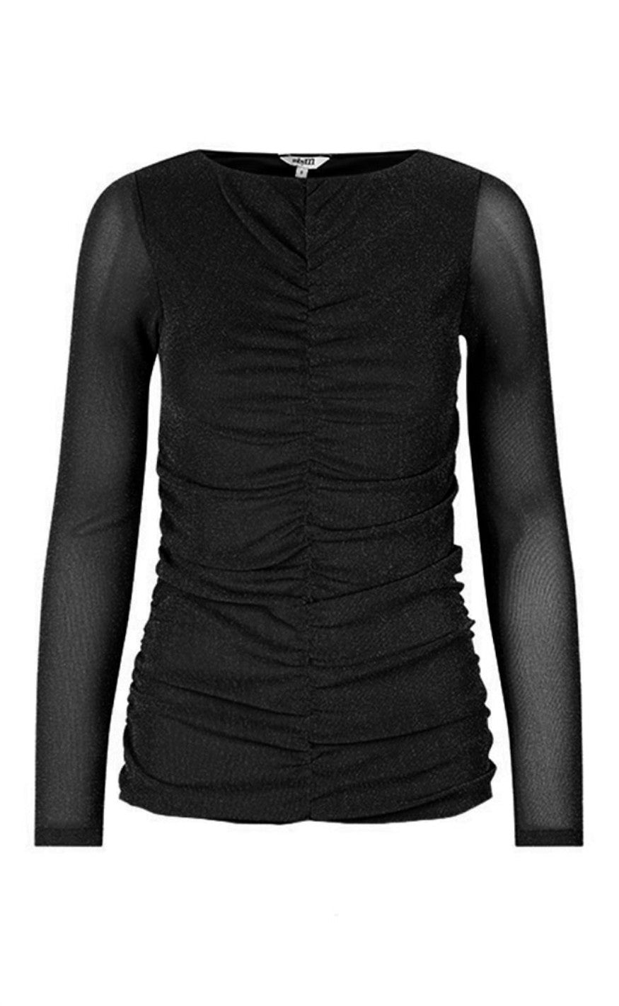 MbyM Bluse - Jeevan-M - Black Glitter
