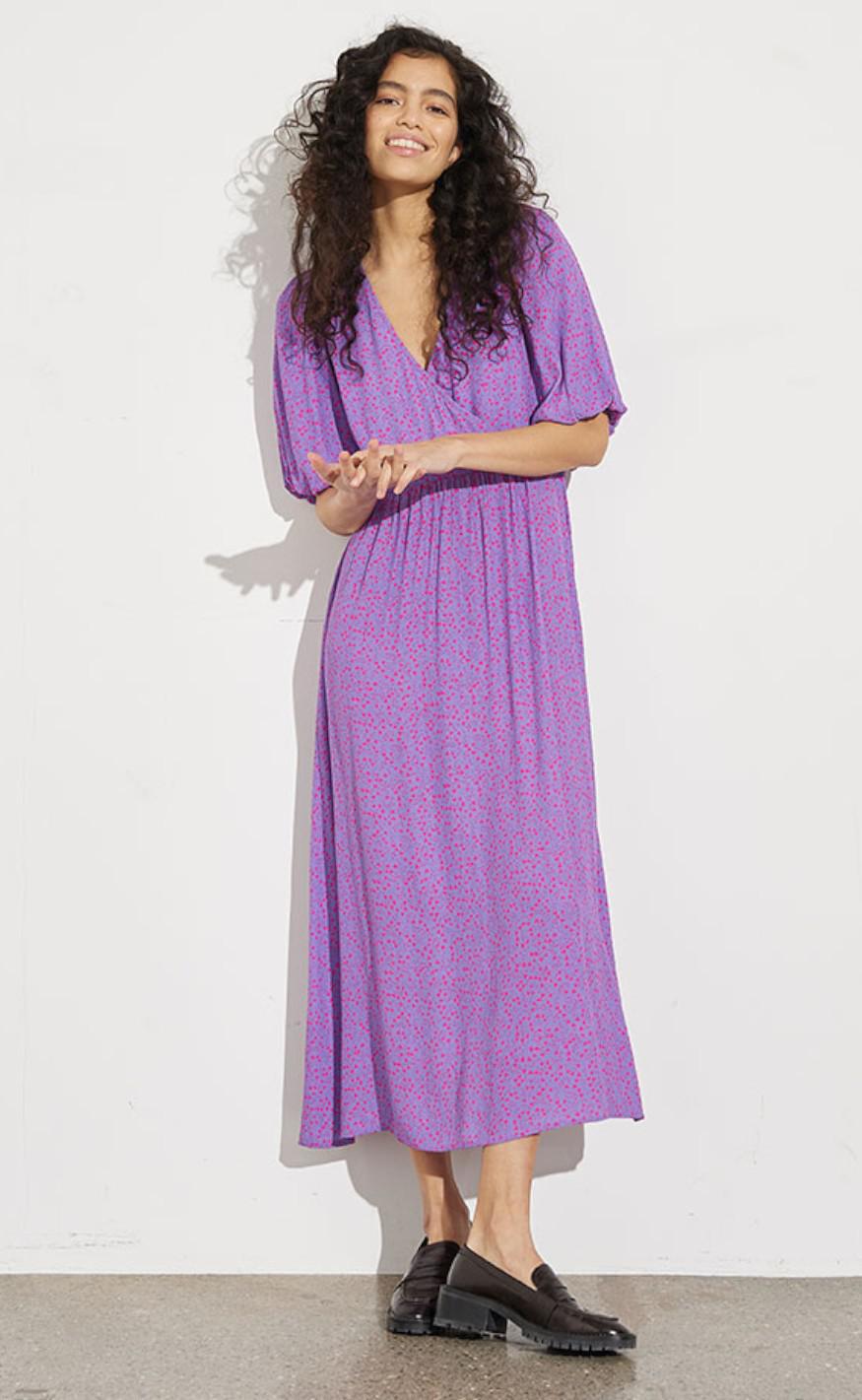 MbyM Kjole - Clancy-M - Purple Print
