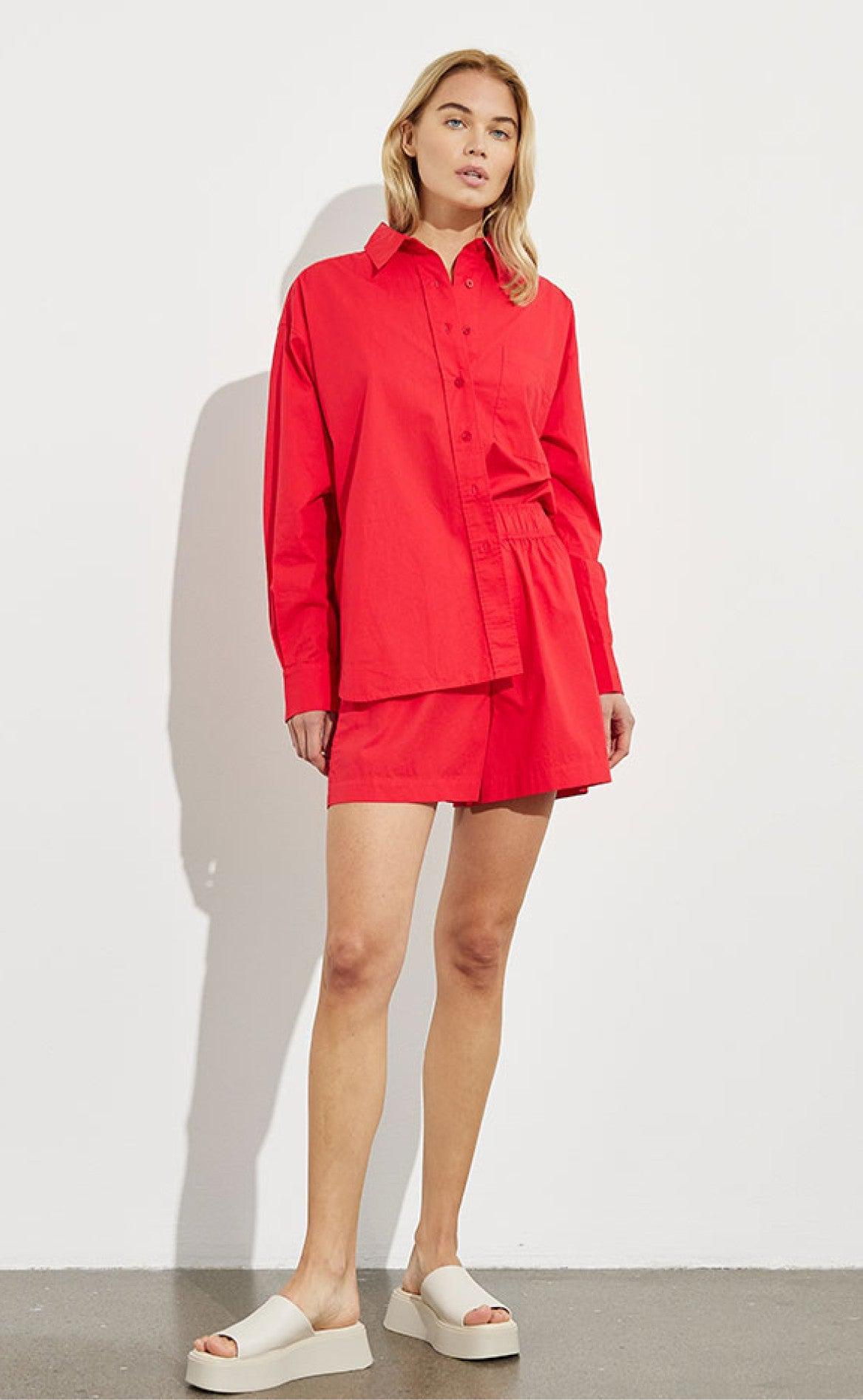 MbyM Skjorte - Brisa Boxy - High Risk Red