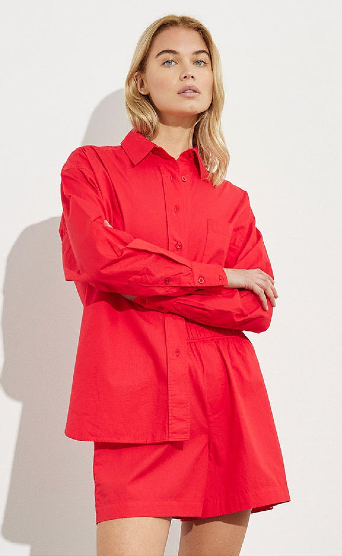 MbyM Skjorte - Brisa Boxy - High Risk Red