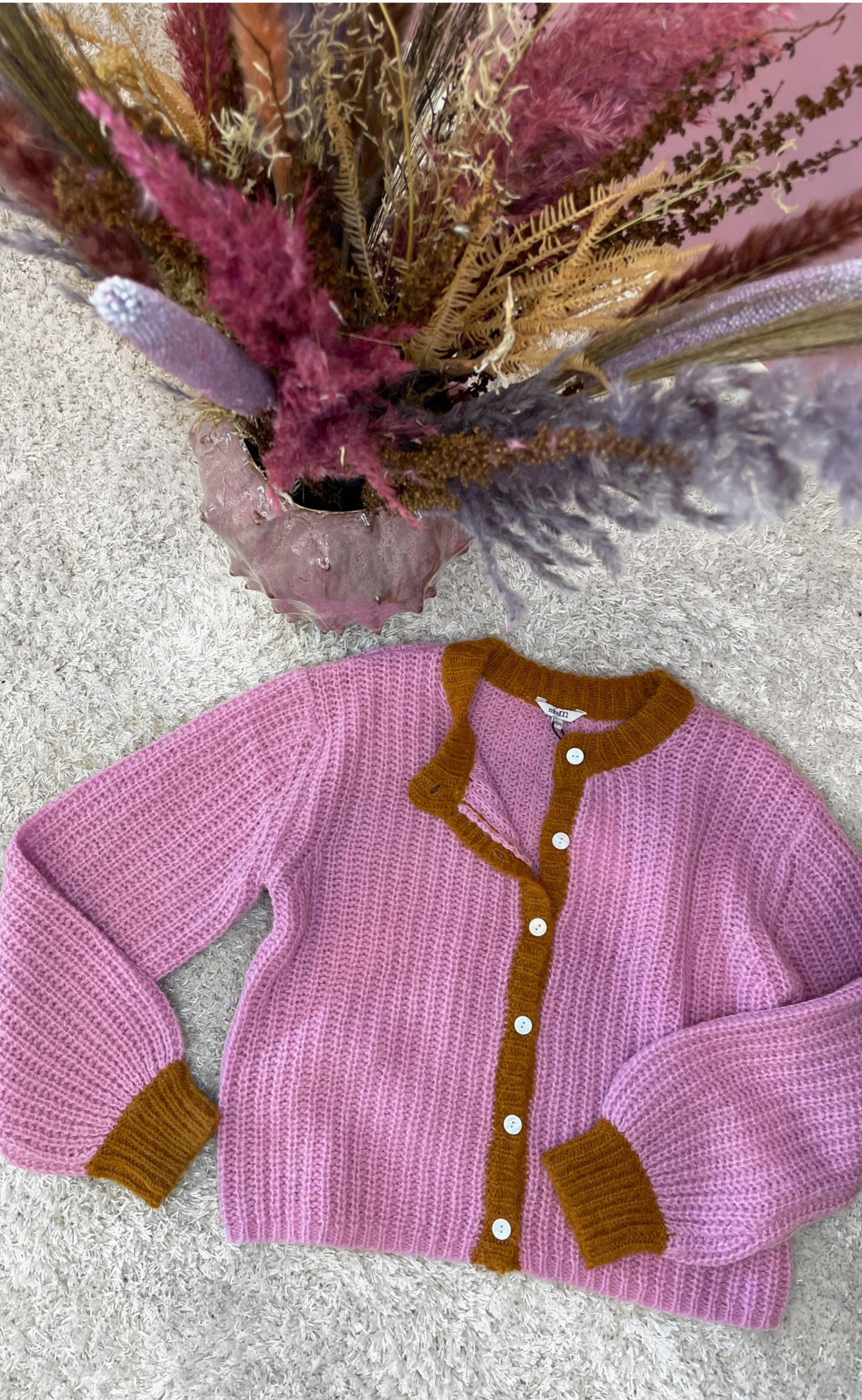 Mbym Cardigan - Rosean Woodson - Pink Pumpkin