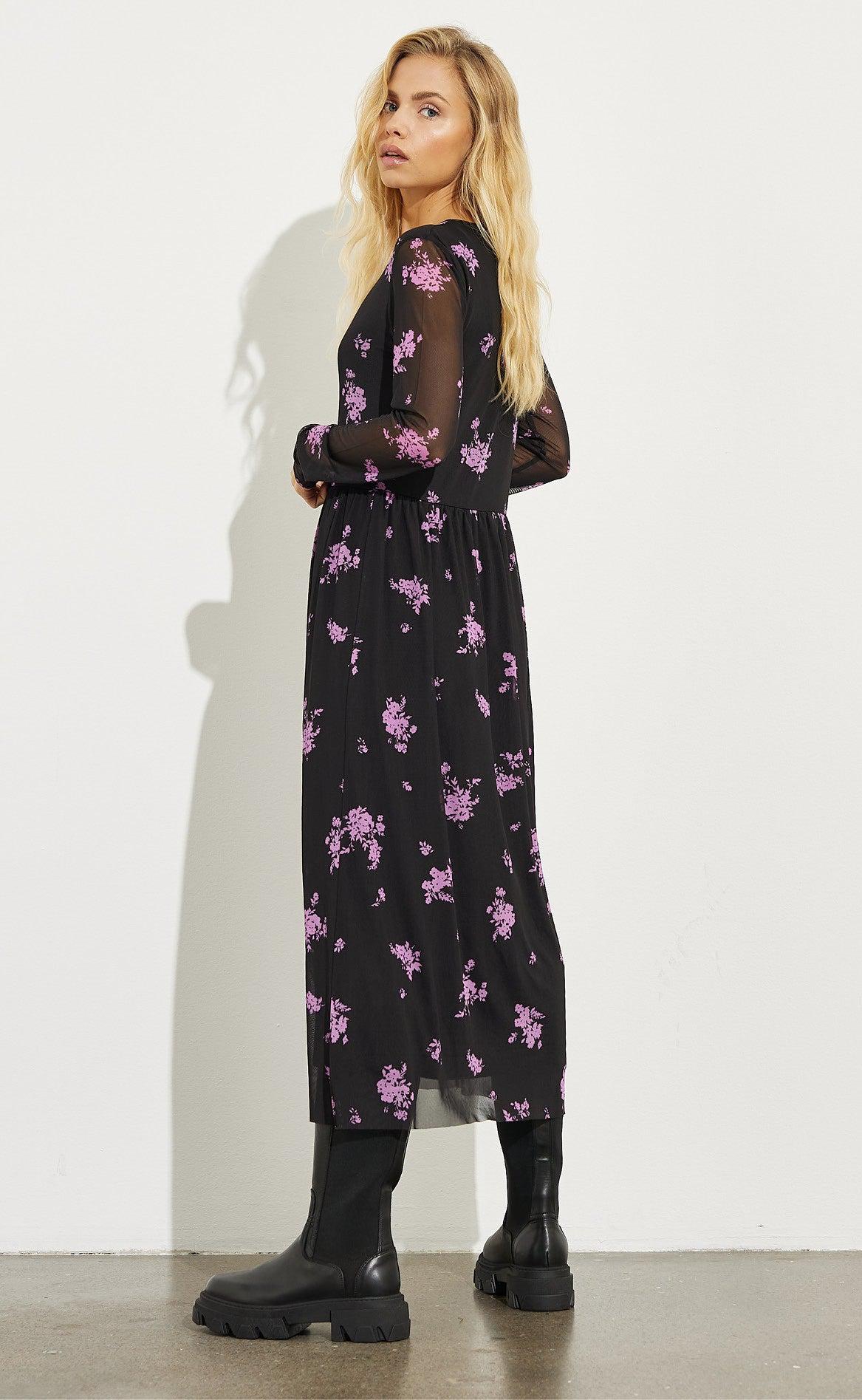 Mbym Kjole - Alaia - Lavany Orchid Print