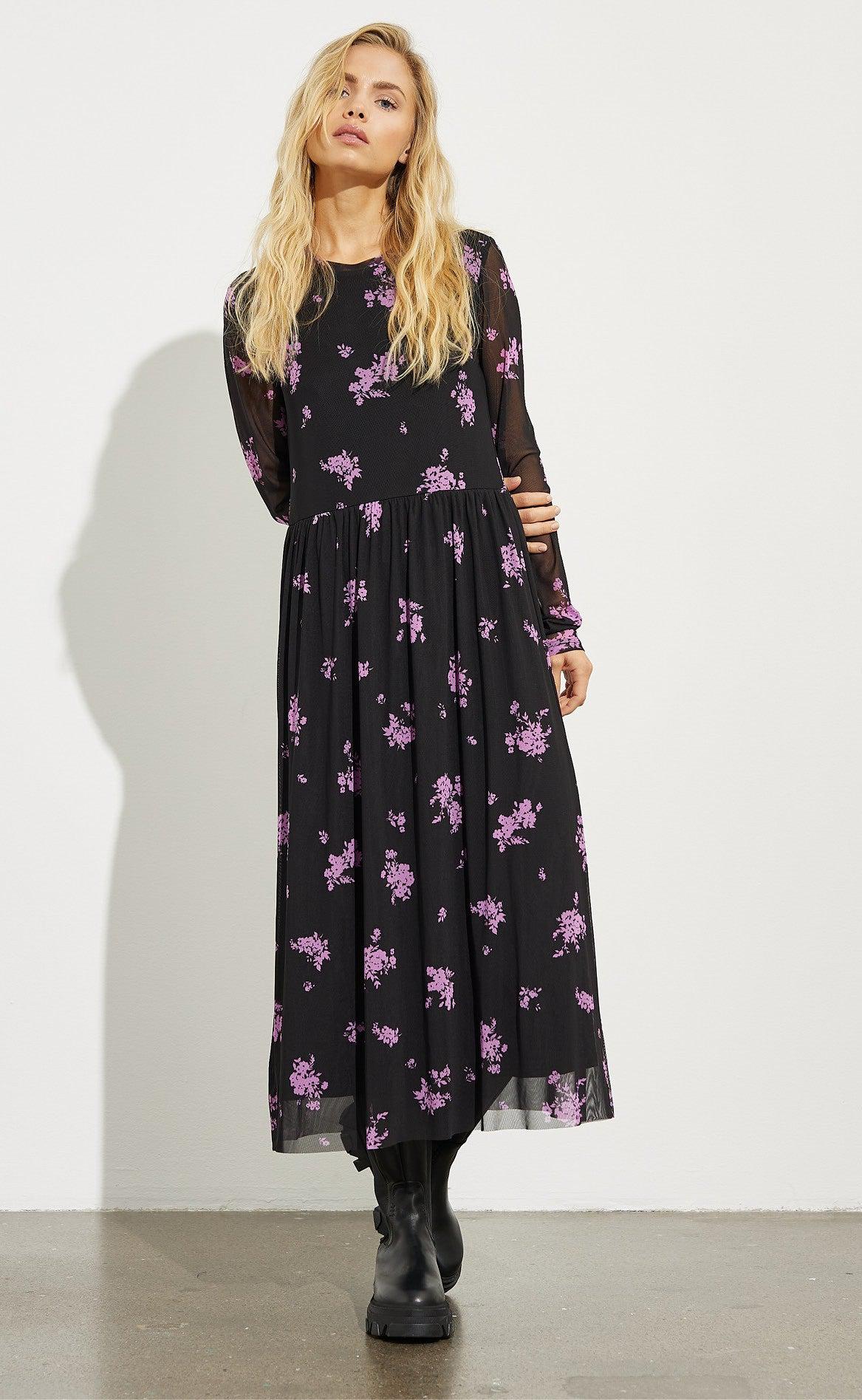 Mbym Kjole - Alaia - Lavany Orchid Print