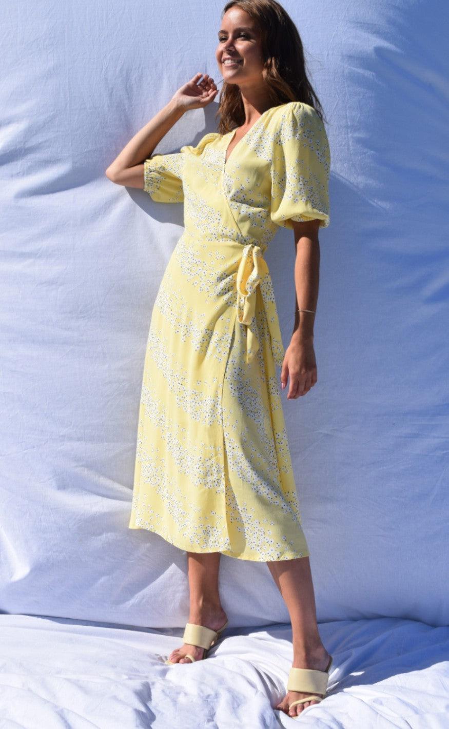 Mbym Kjole - Angelo - Yellow Print