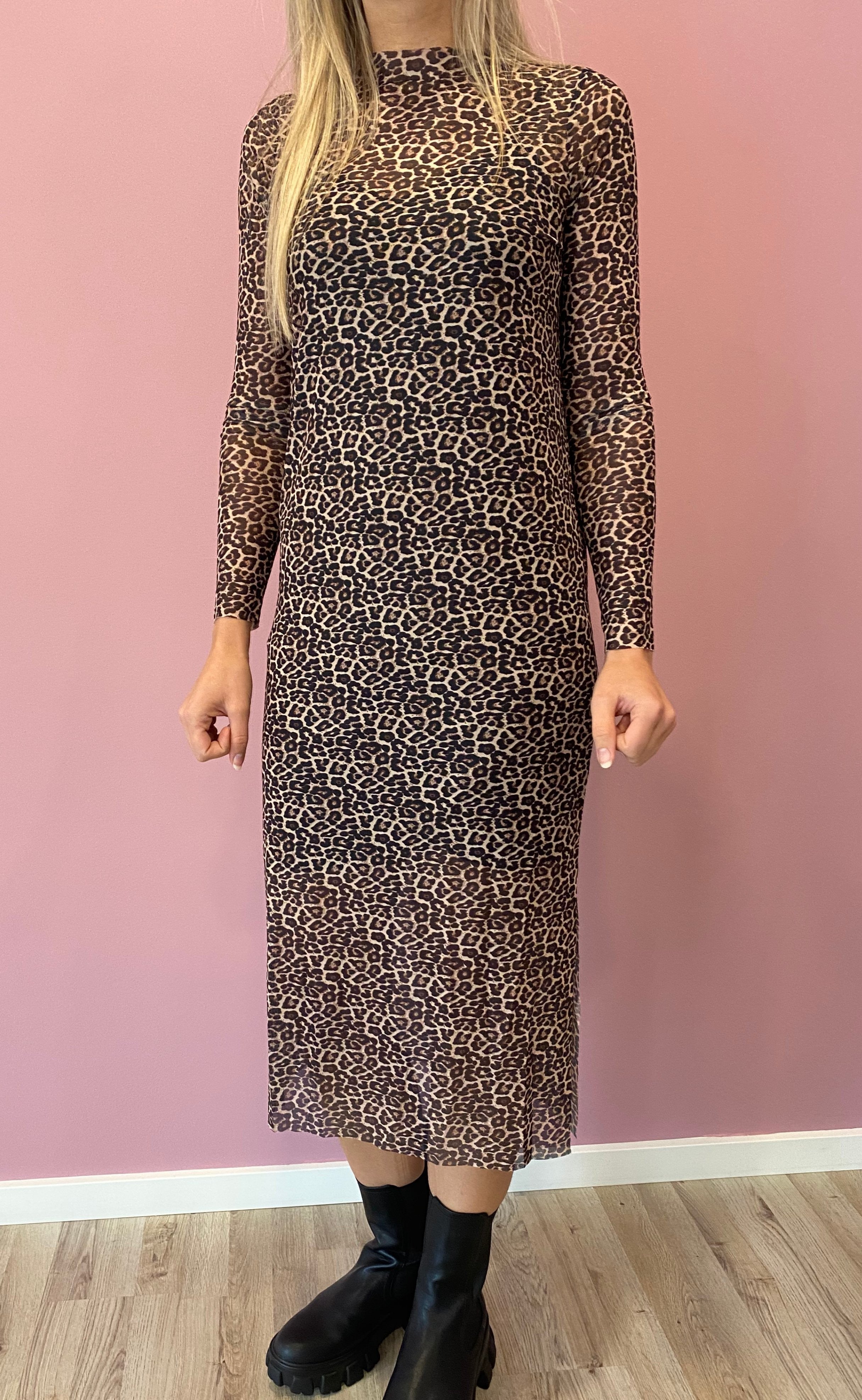 NEO NOIR Kjole - Vogue - Leopard