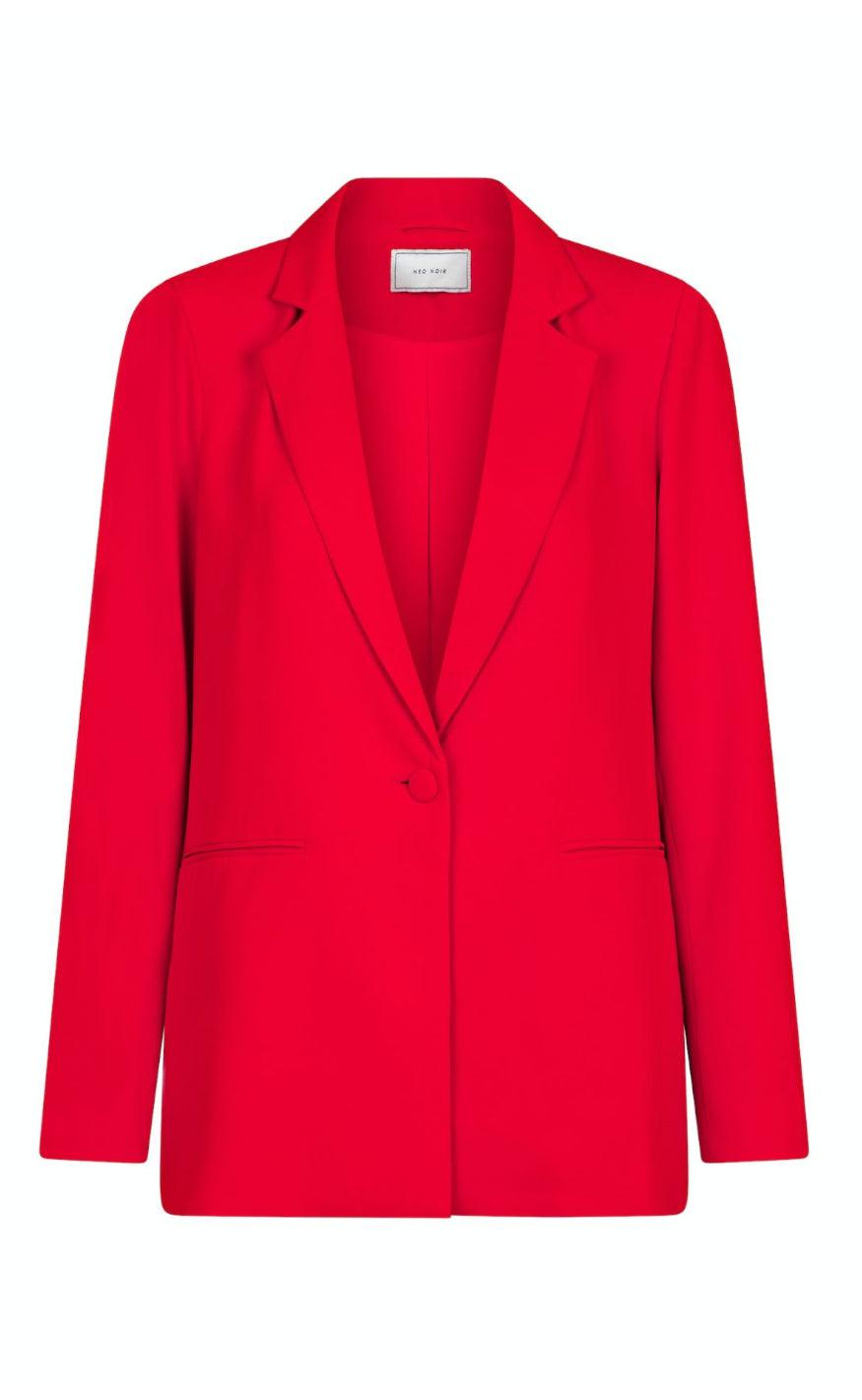 Neo Noir Blazer - Avery Woven - Red