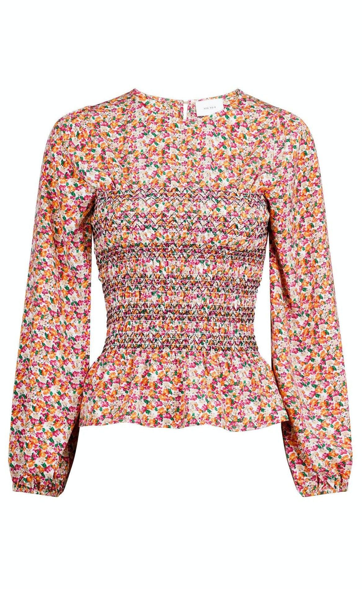 Neo Noir Bluse - Alberta - Pink