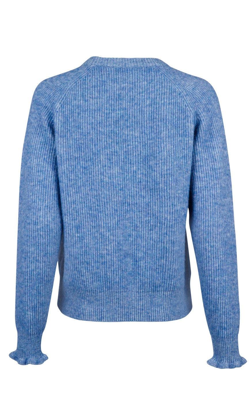 Neo Noir Bluse - Asli Knit - Blue Melange