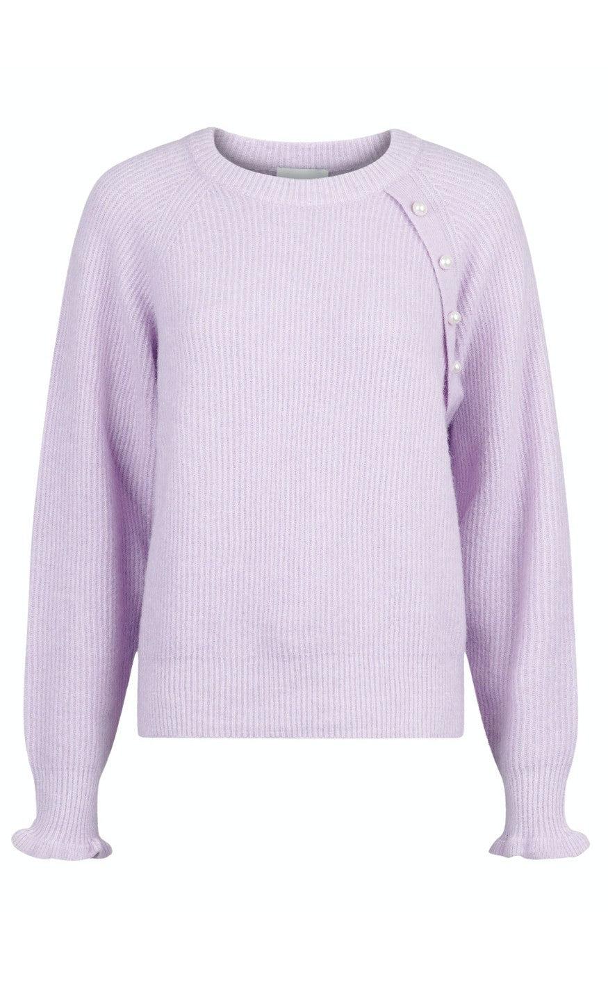 Neo Noir Bluse - Asli Knit - Light Lavender