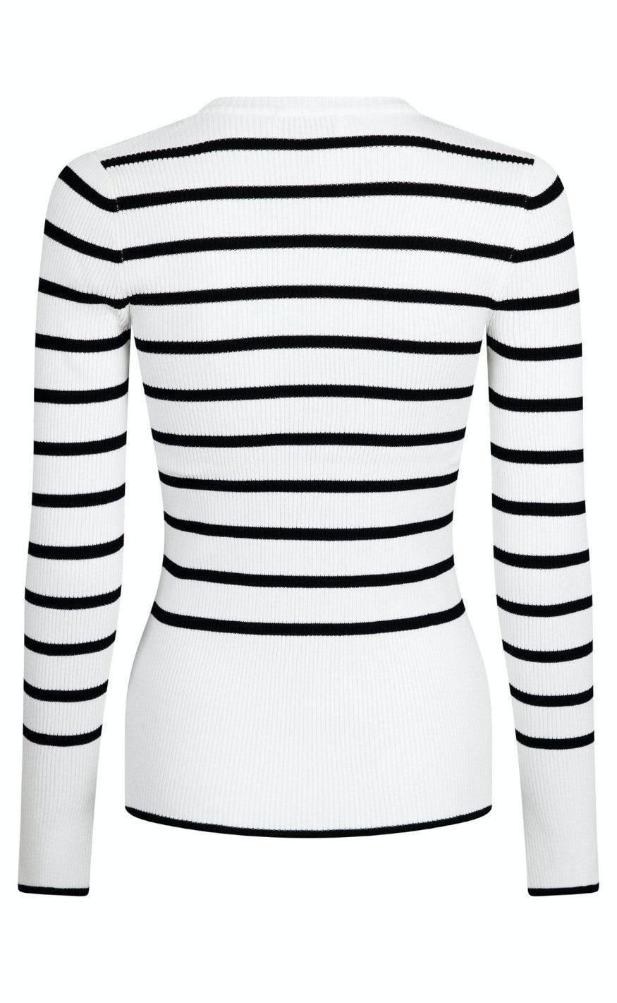 Neo Noir Bluse - Halo Mid Stripe - Black