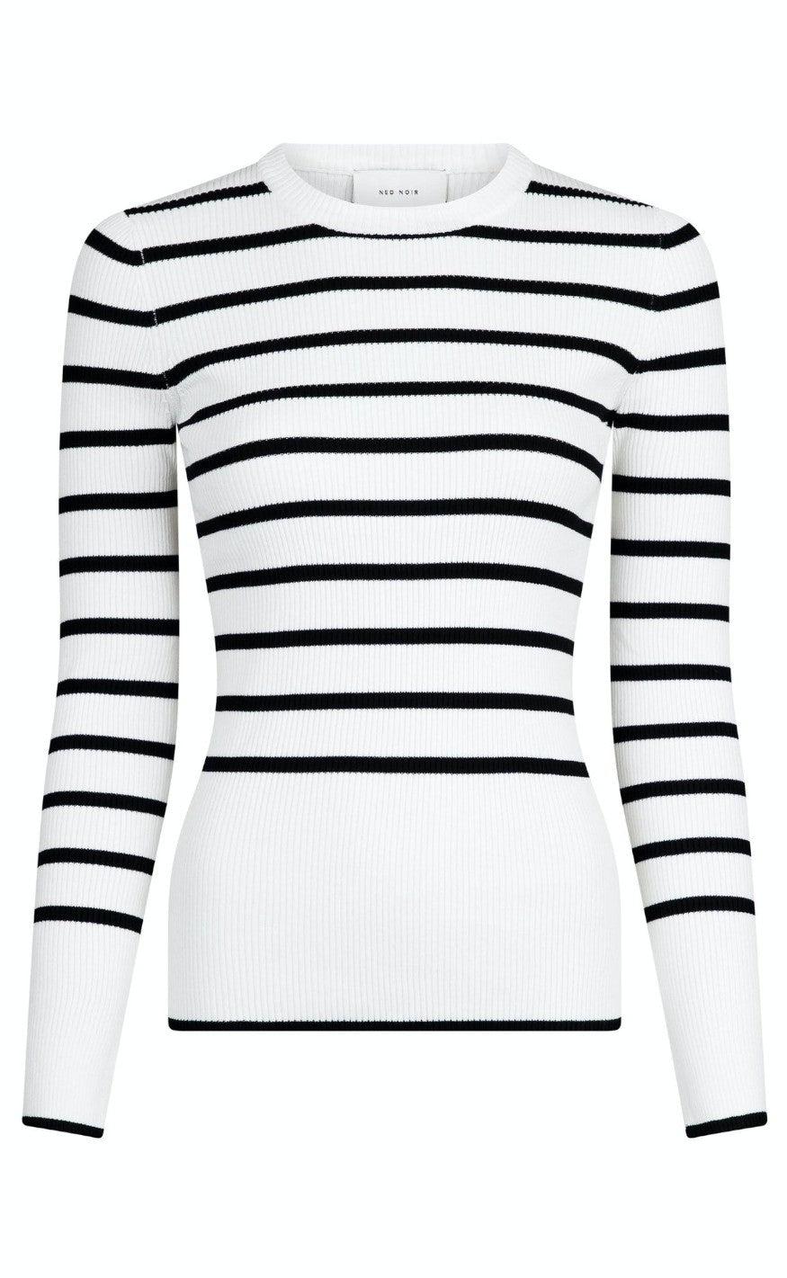 Neo Noir Bluse - Halo Mid Stripe - Black