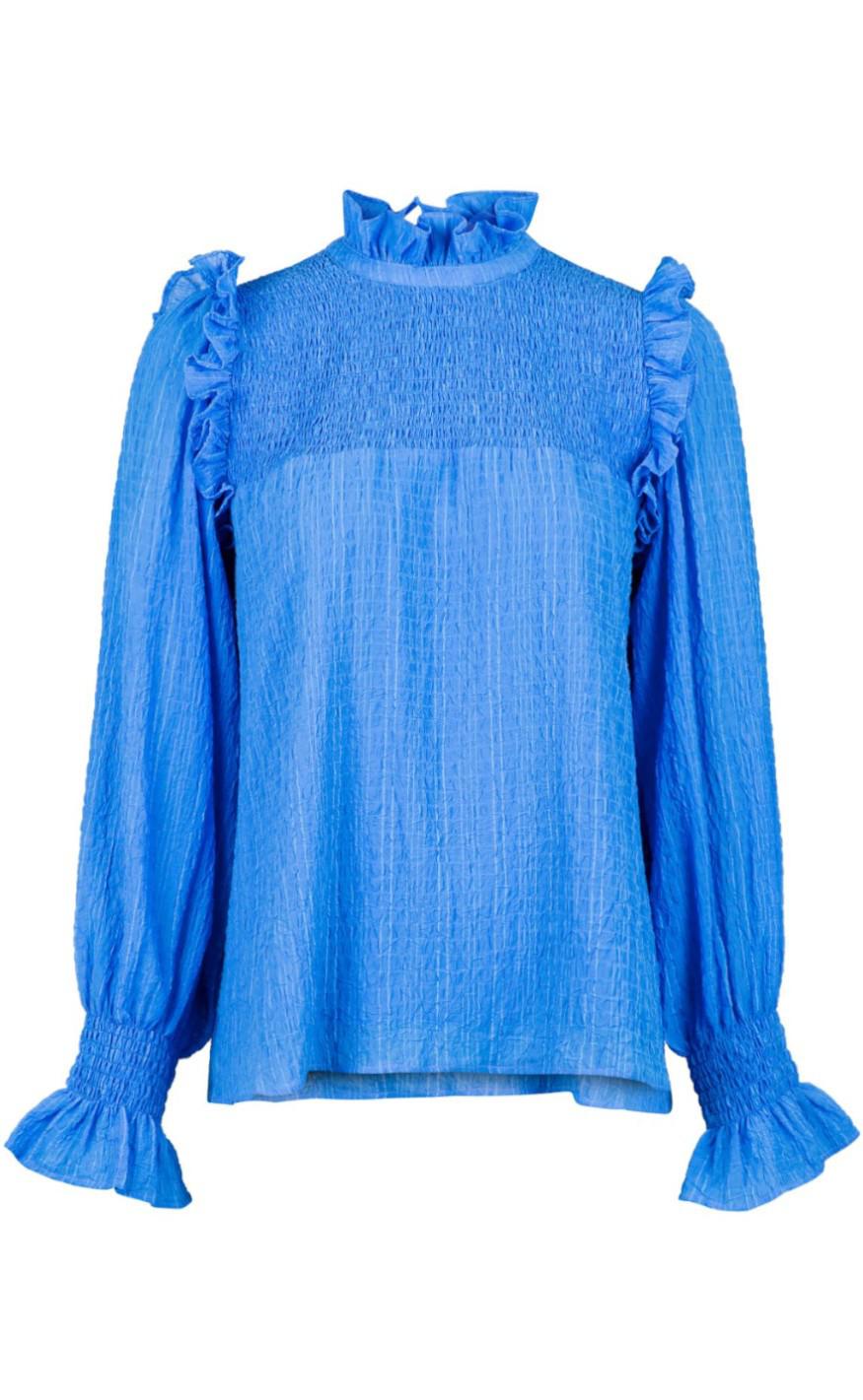 Neo Noir Bluse - Melinda - Blue