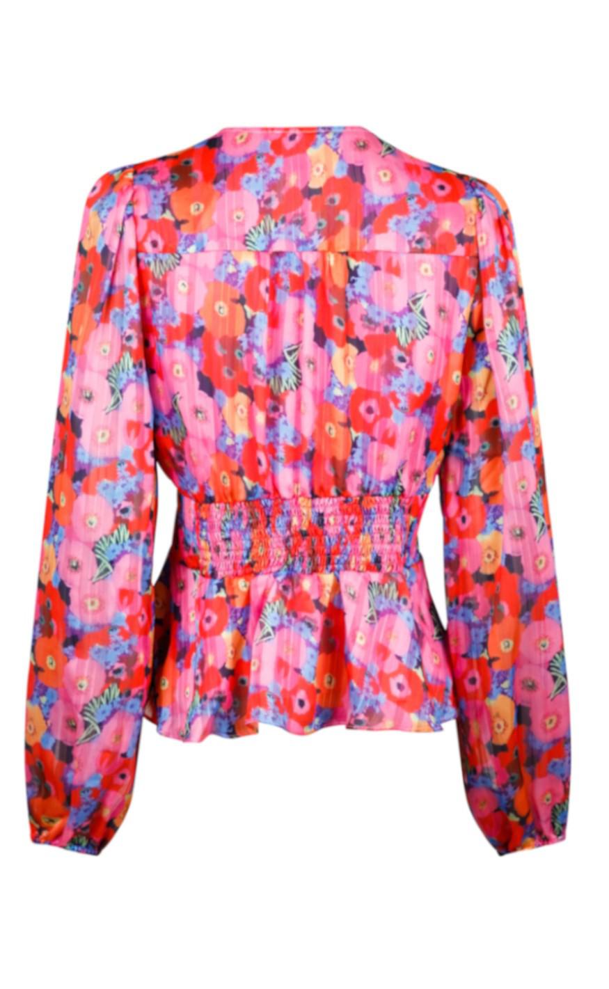 Neo Noir Bluse - Meryl Magical Flower - Pink