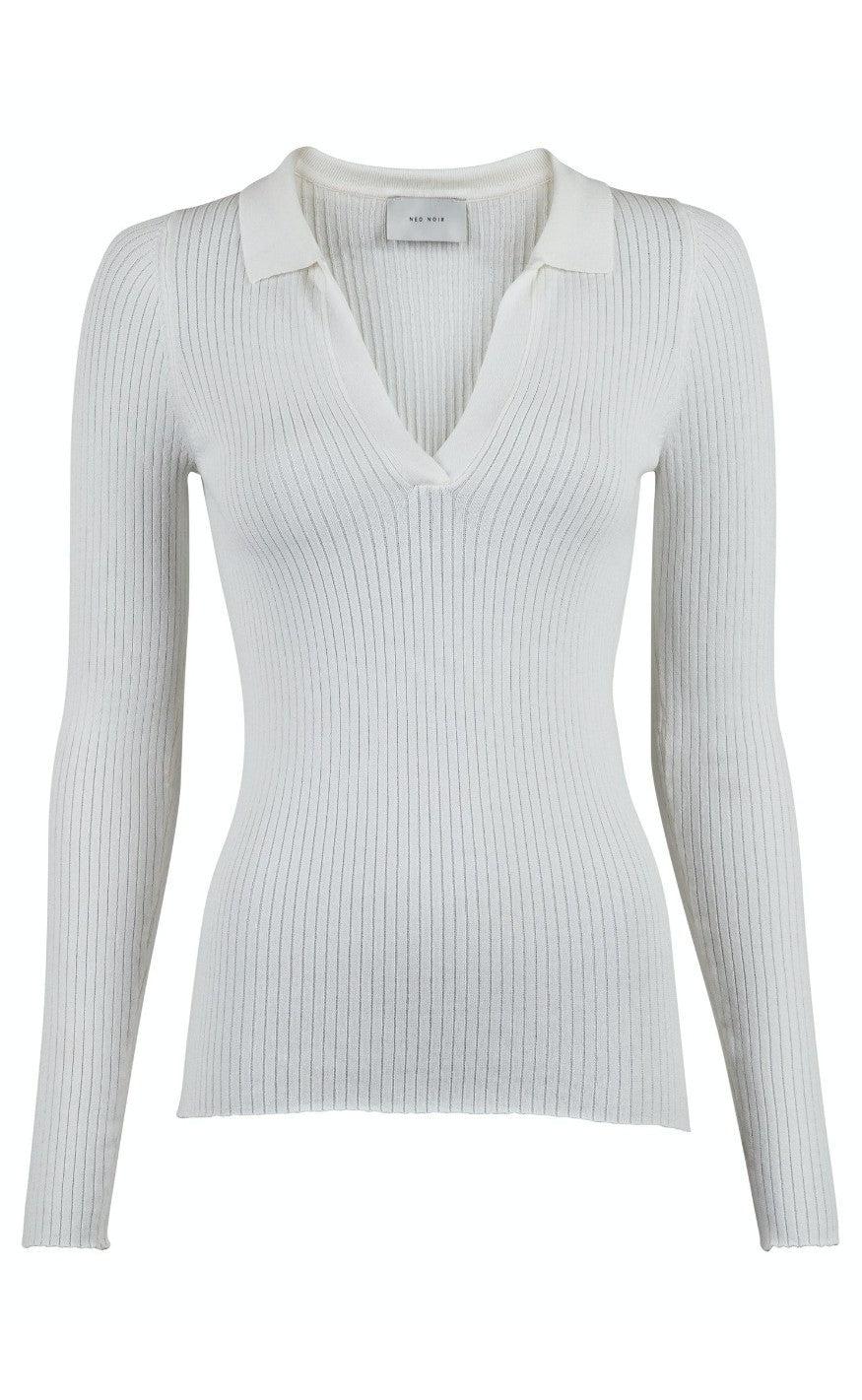 Neo Noir Bluse - Mily Knit - Off White