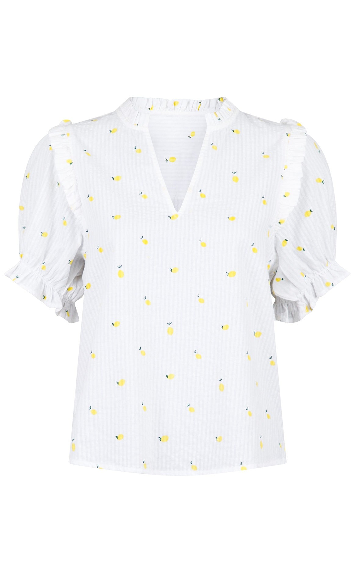 Neo Noir Bluse - Rosalie - Lemon Drop