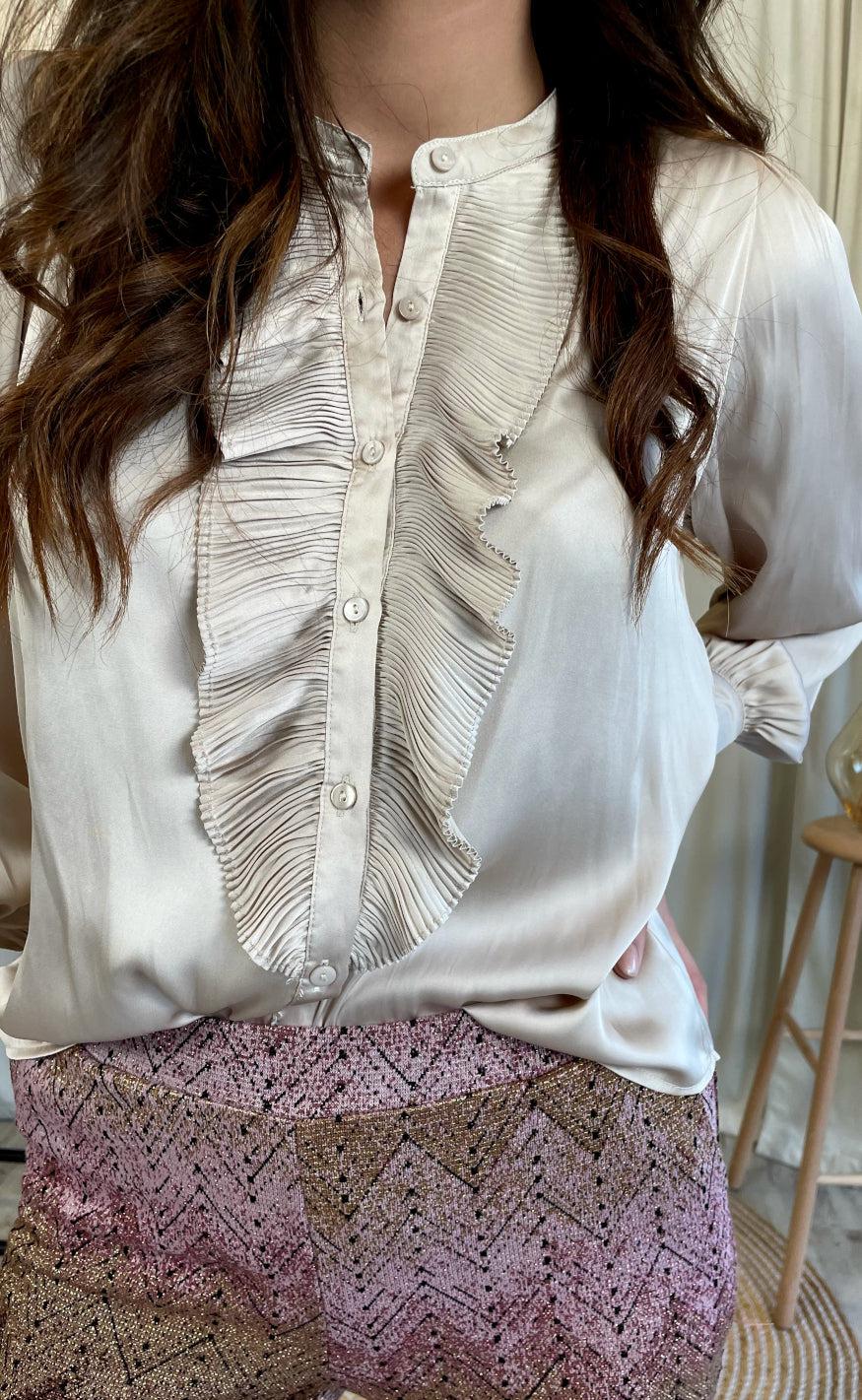 Neo Noir Bluse - Zola - Champagne