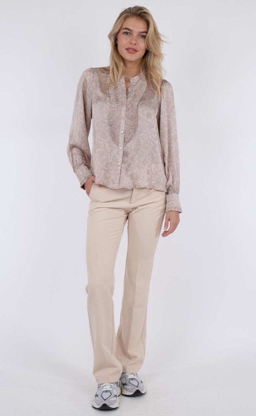 Neo Noir Bluse - Zola Flowy - Dusty Rose