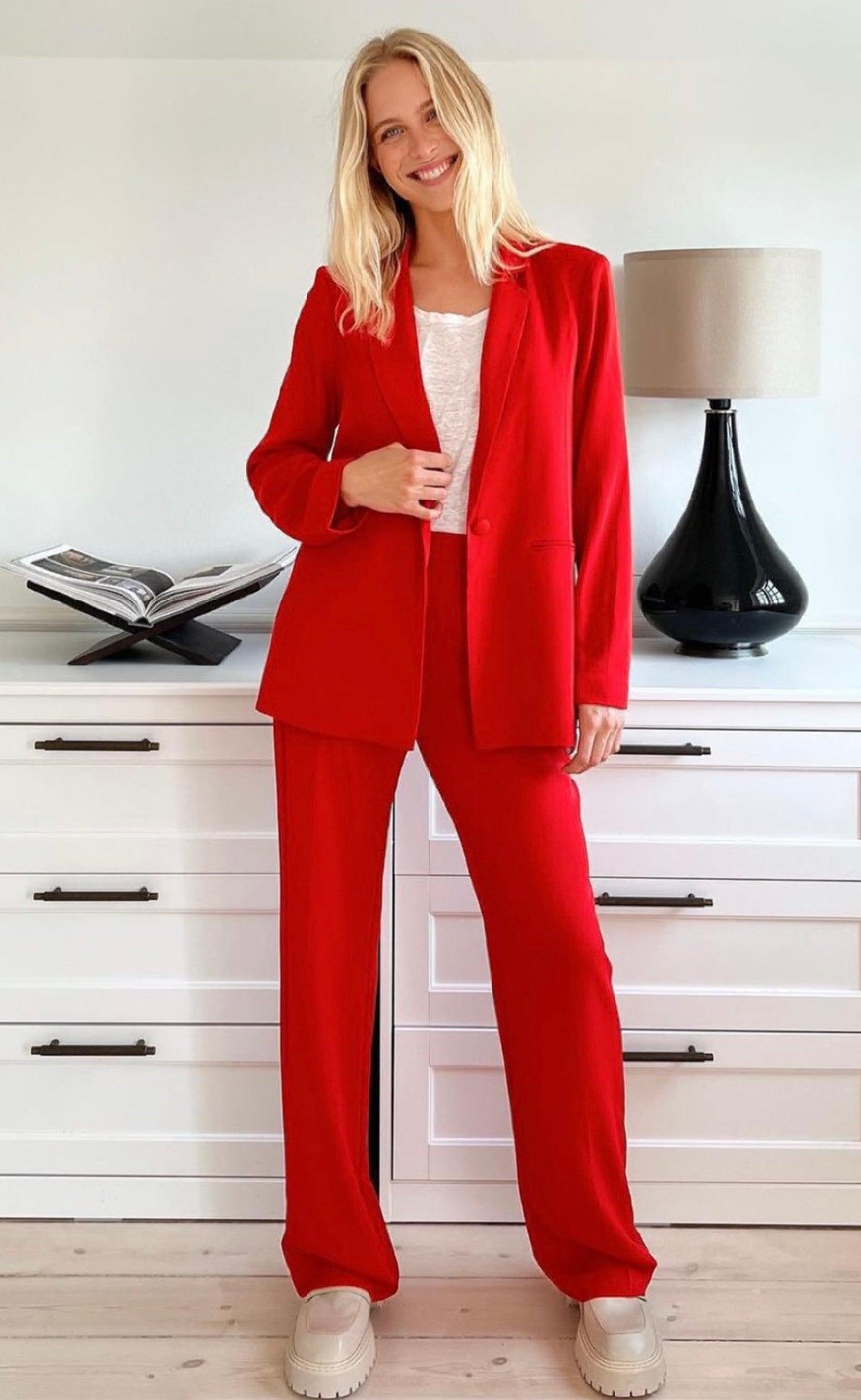 Neo Noir Bukser - Alice Woven - Red