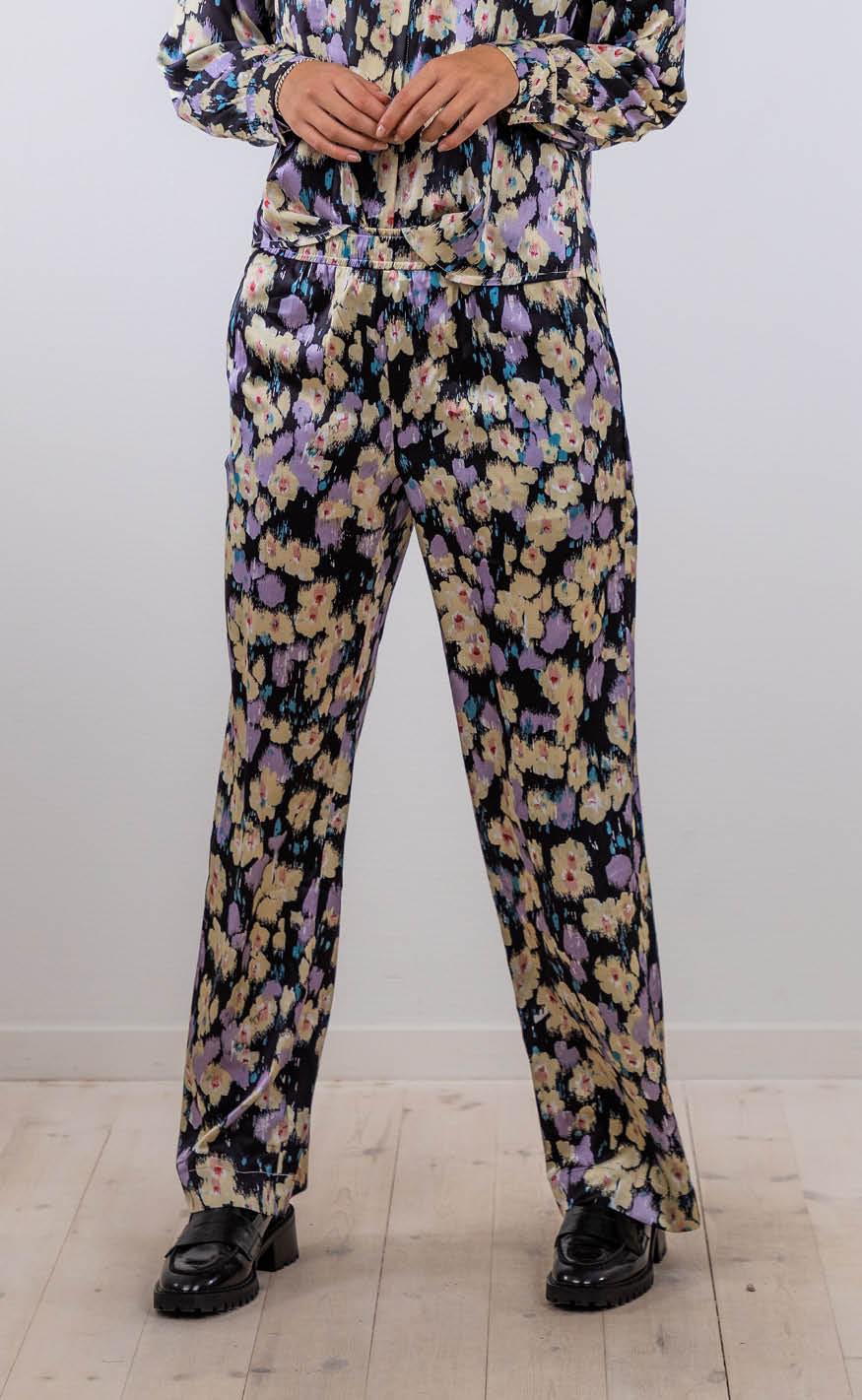 Neo Noir Bukser - Astra Graphic Botanica - Lavender
