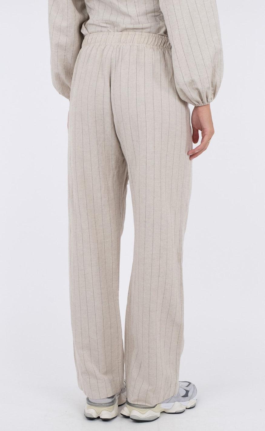 Neo Noir Bukser - Astra Summer Stripe - Natural