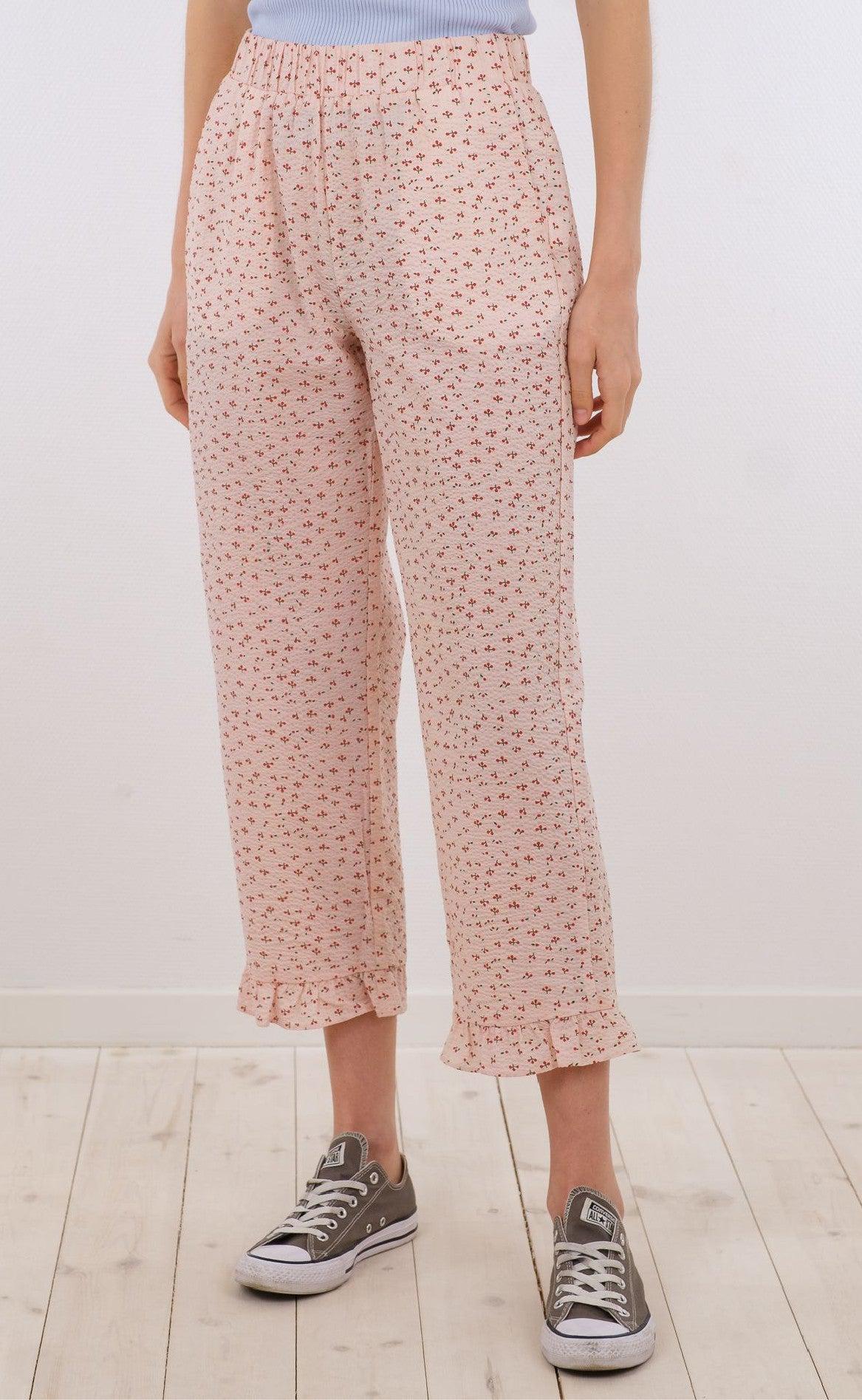 Neo Noir Bukser - Ina Mini Cherry - Light Pink