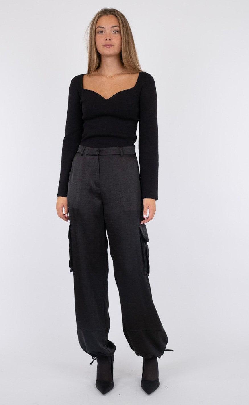 Neo Noir Bukser - Romy Heavy - Black