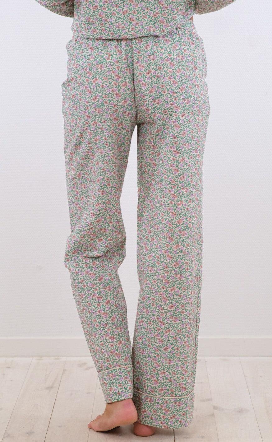 Neo Noir Bukser - Sataya Floral - Light Green
