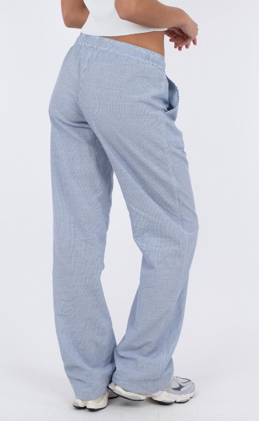 Neo Noir Bukser - Sonar Mini Stripe - Blue