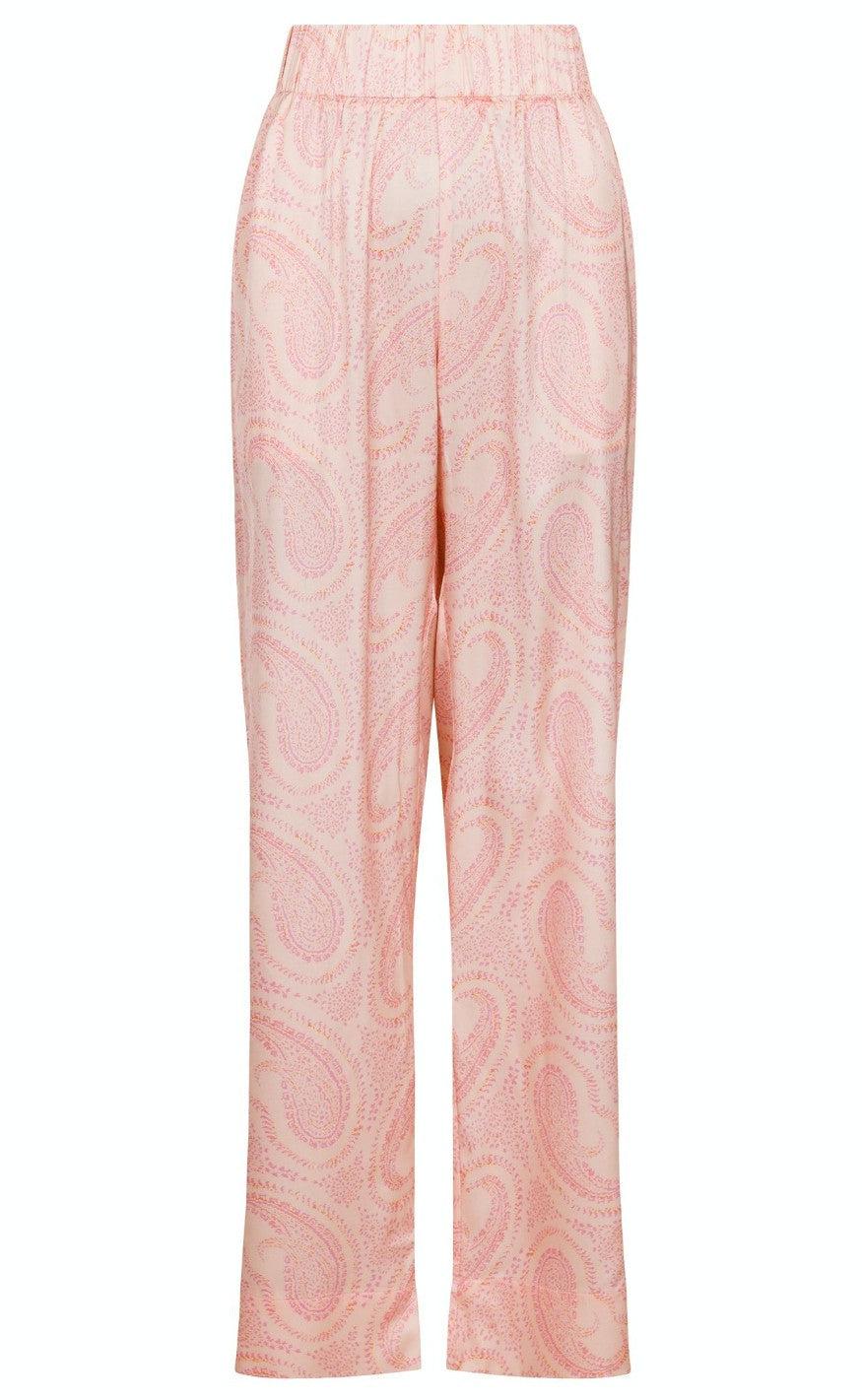 Neo Noir Bukser - Winnie Abstract Paisley - Soft Pink