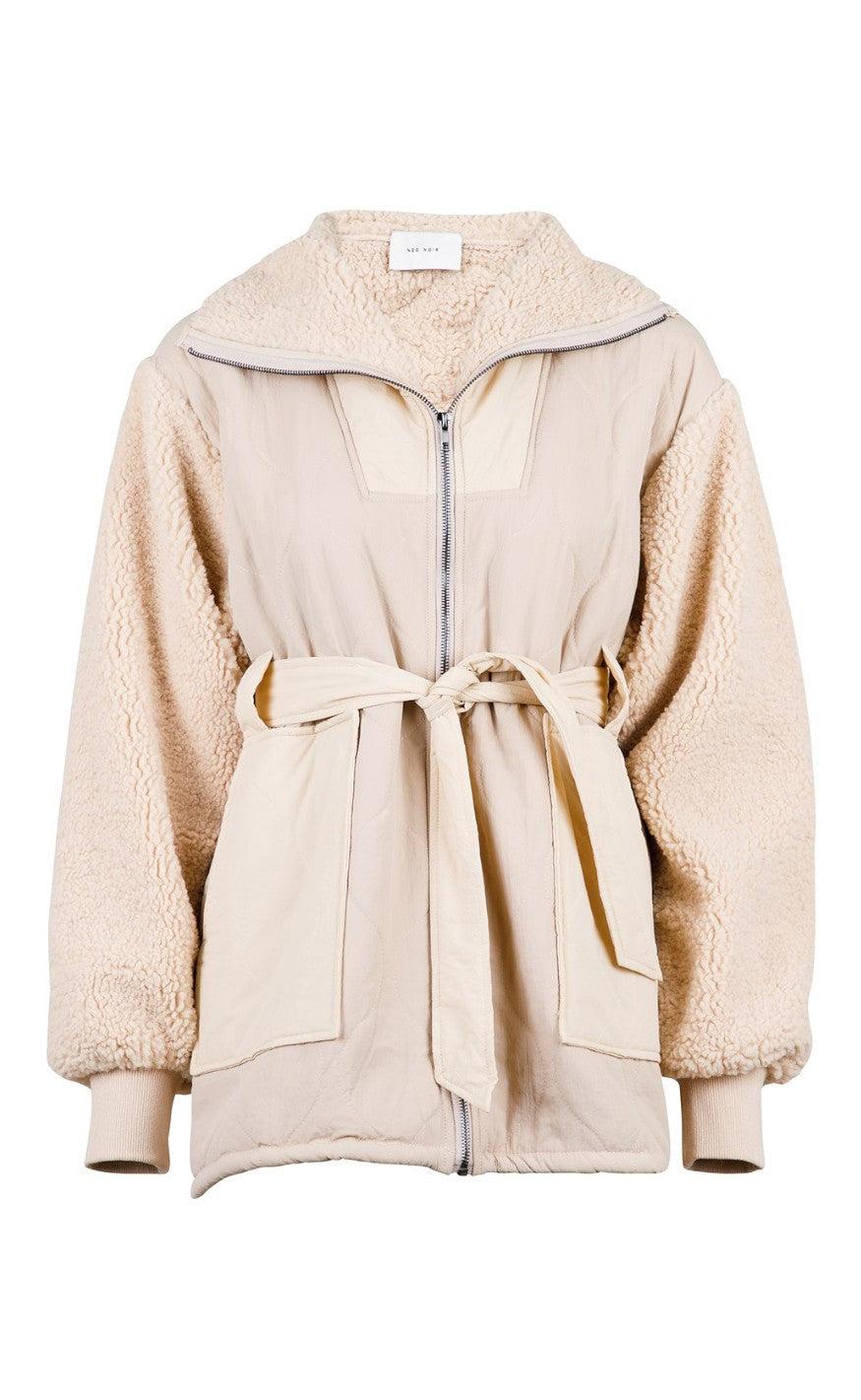 Neo Noir Jakke - Carlise Teddy - Sand