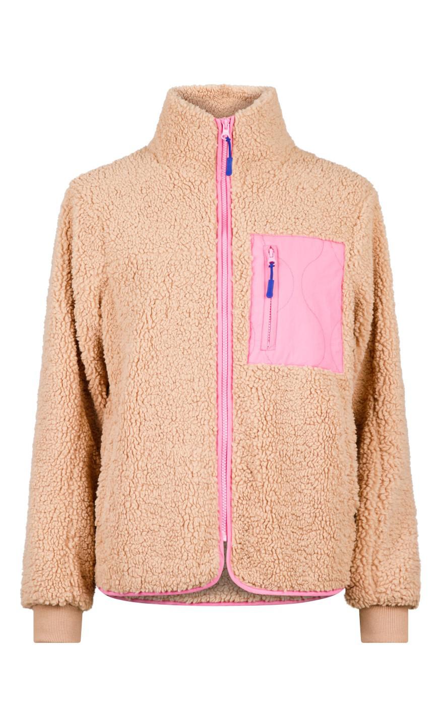Neo Noir Jakke - Eagle Teddy - Pink