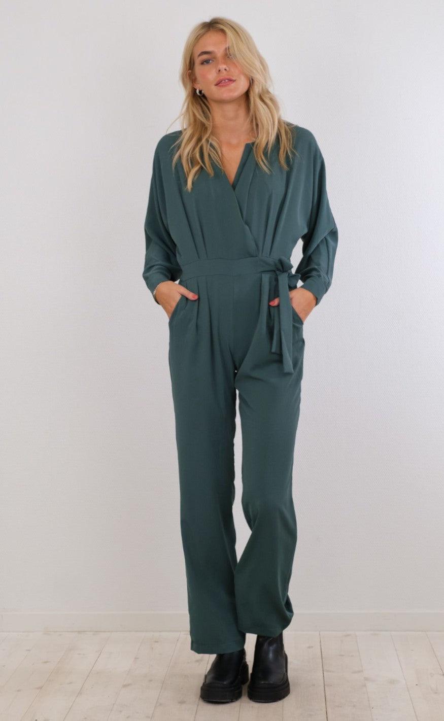 Neo Noir Jumpsuit - Garcia - Smoke Green