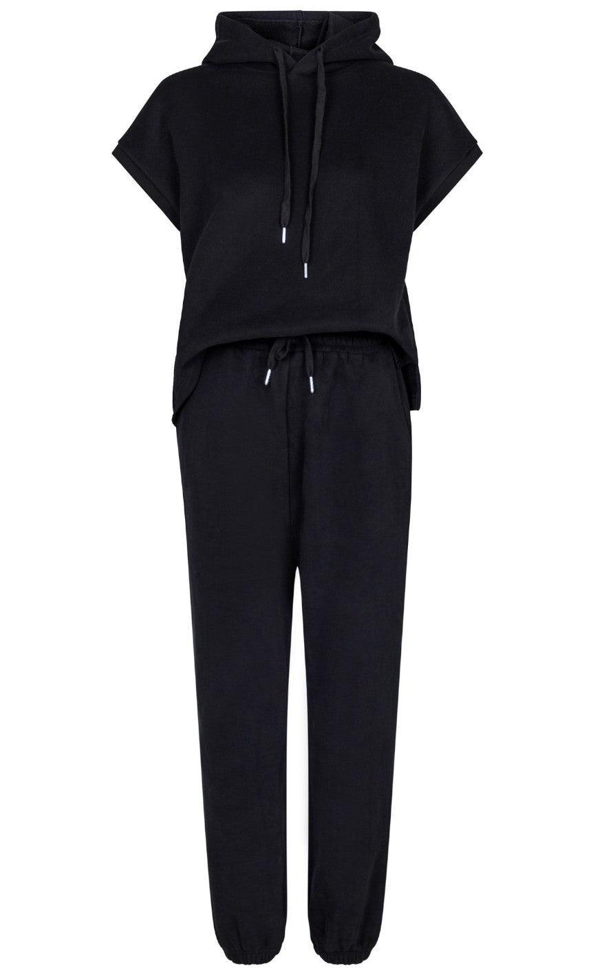 Neo Noir Jumpsuit - Uma Light Sweat - Black