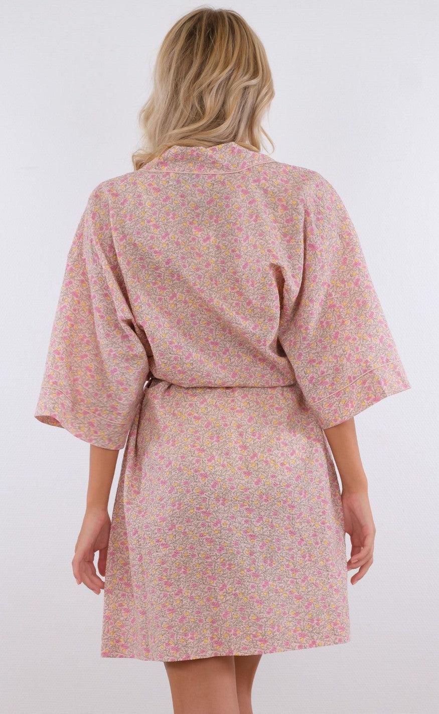 Neo Noir Kimono - Somora Floral - Light Pink
