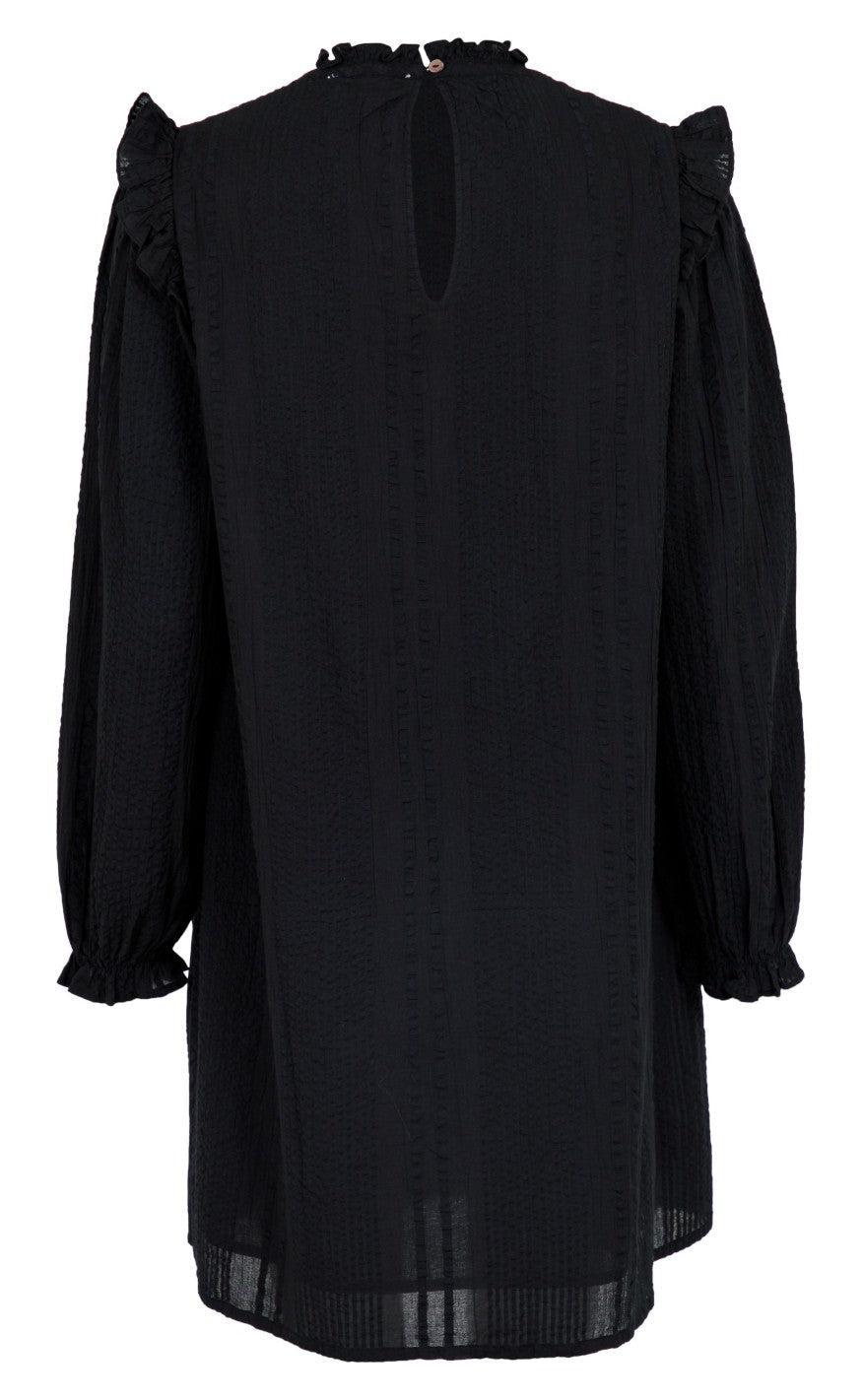 Neo Noir Kjole - Dorthea Crepe - Black