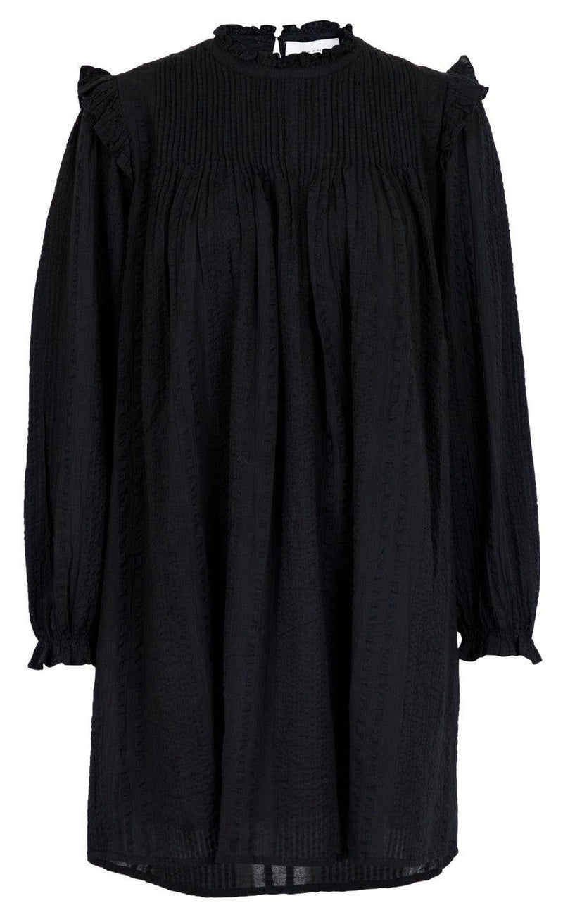 Neo Noir Kjole - Dorthea Crepe - Black