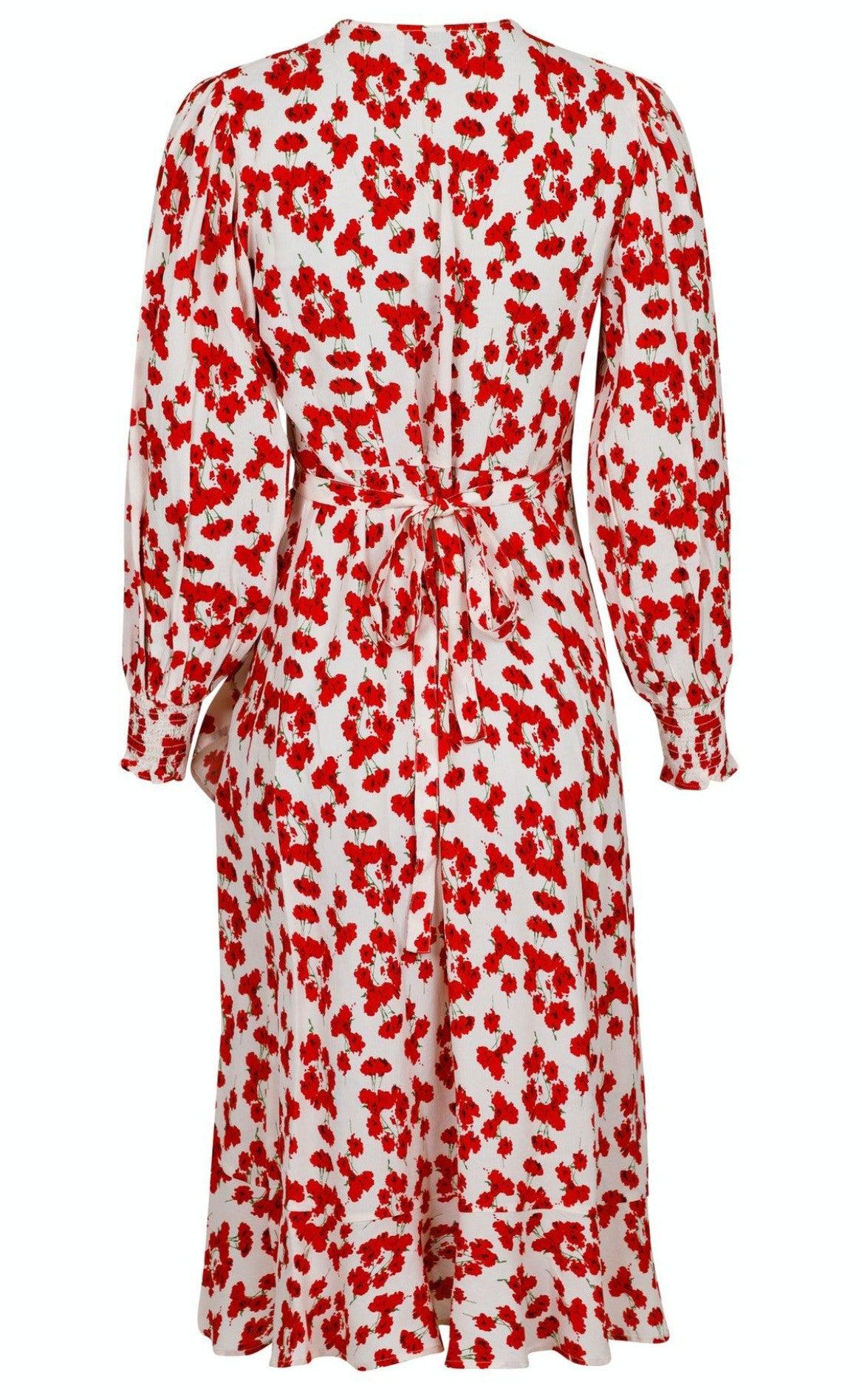 Neo Noir Kjole - Eva Fading Poppy - Red